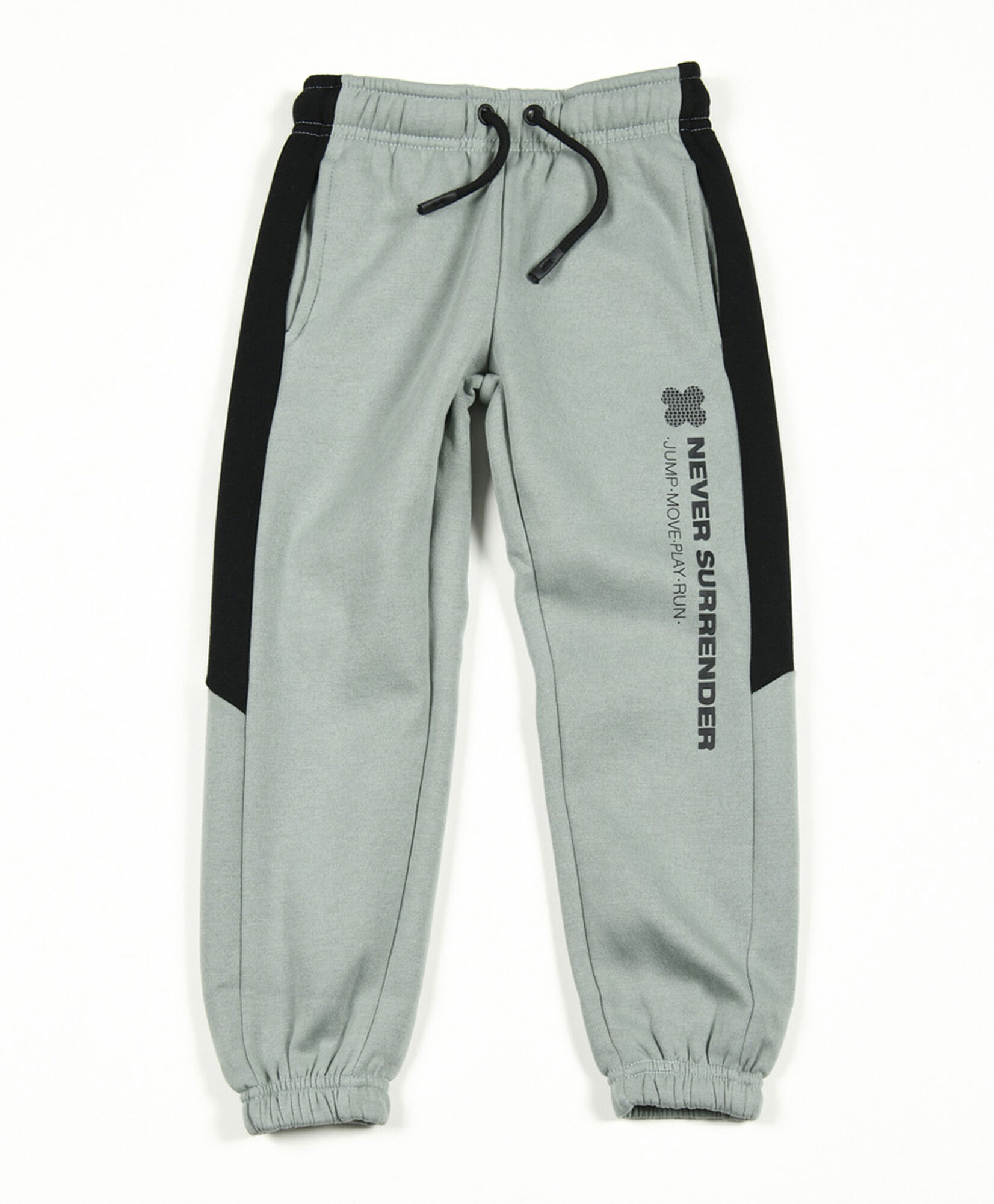 Pantalón de buzo niño bicolor frase Pantalón de buzo niño bicolor frase