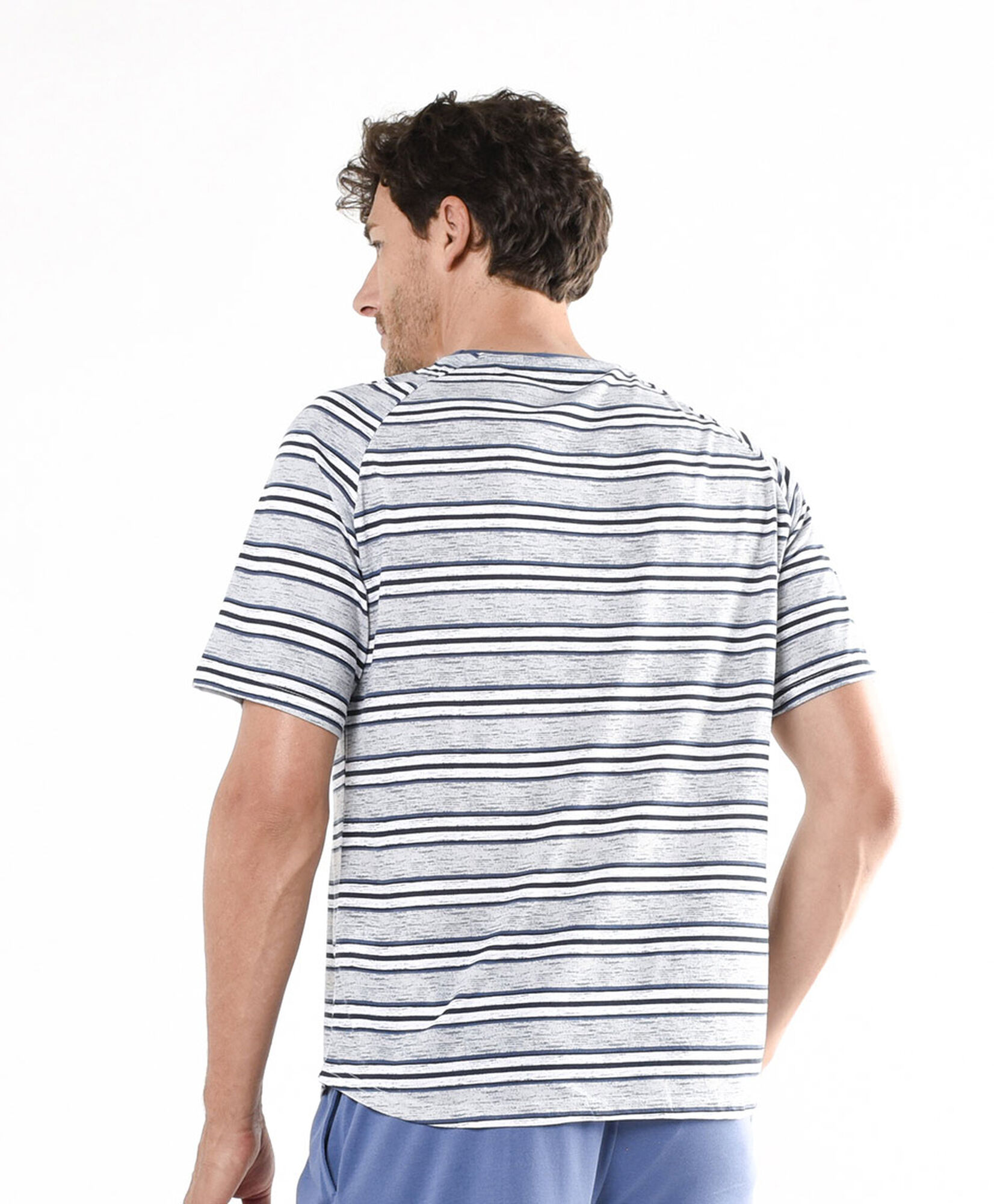 Pijama hombre líneas azul Pijama hombre líneas azul