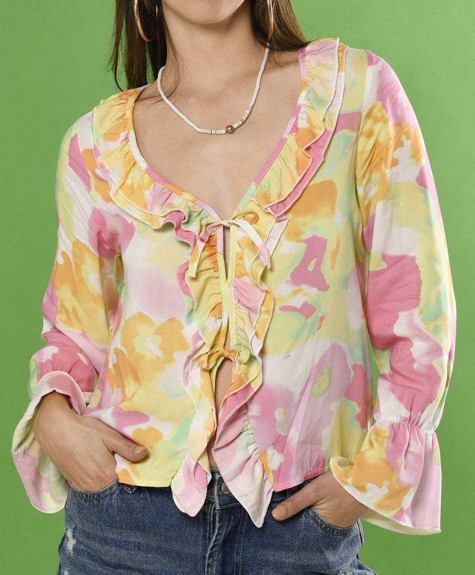 Blusa manga larga