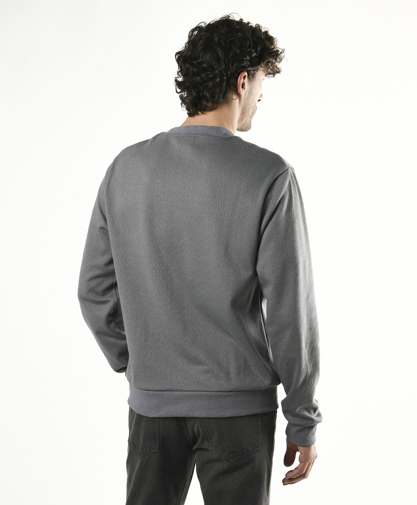 Pullover hombre liso gris Pullover hombre liso gris