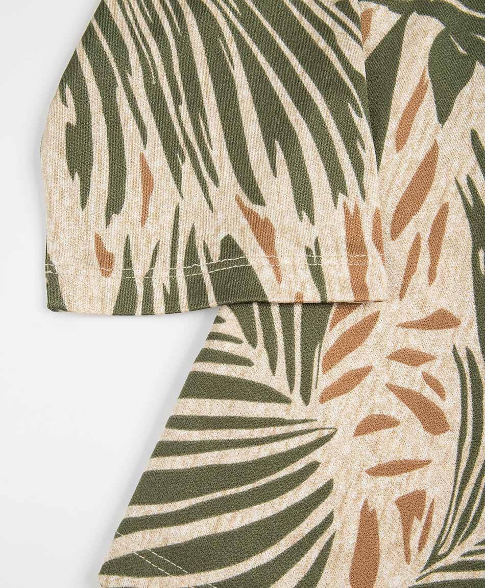 Polera mujer estampada mao verde