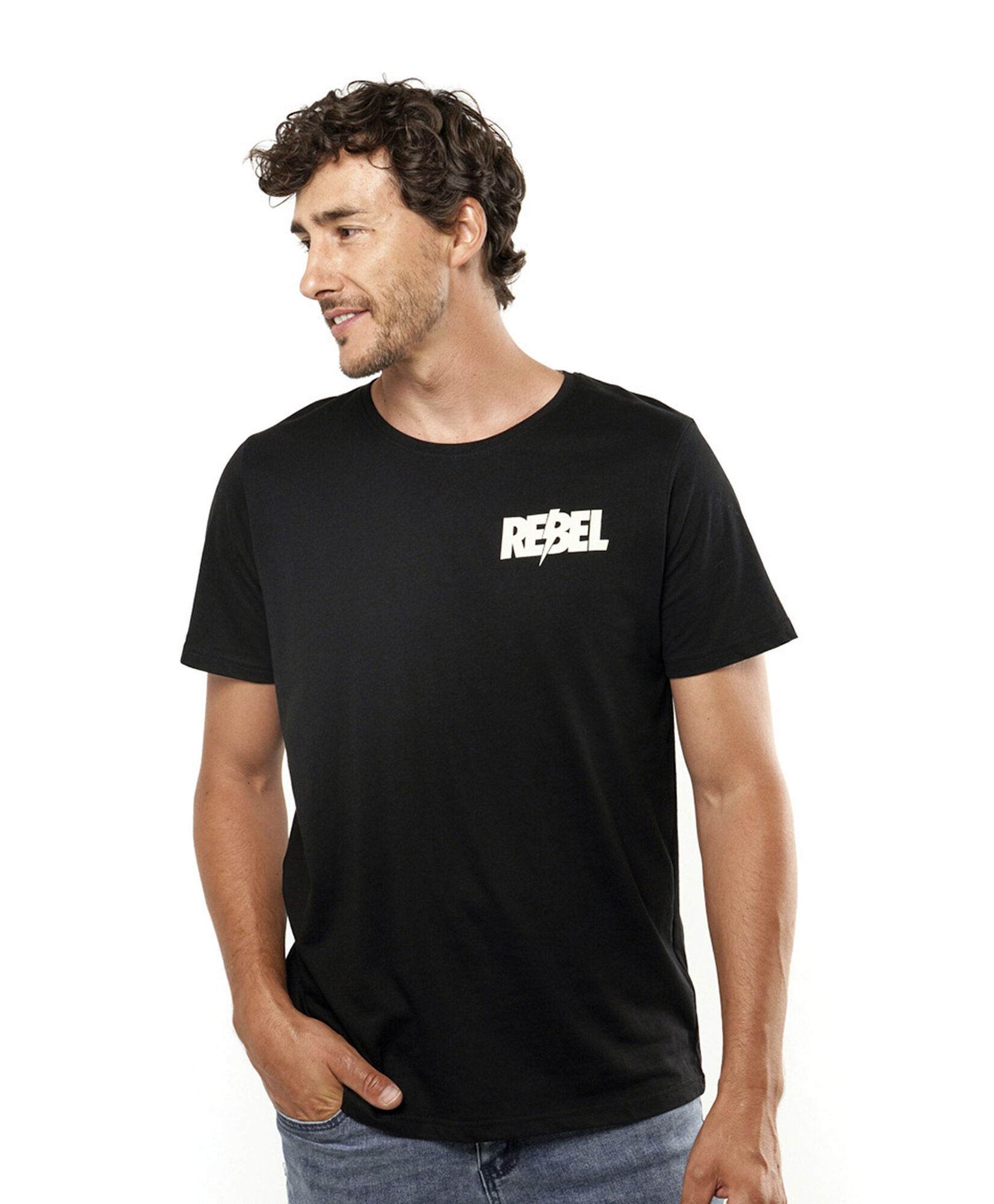 Polera hombre doble estampado moto Polera hombre doble estampado moto