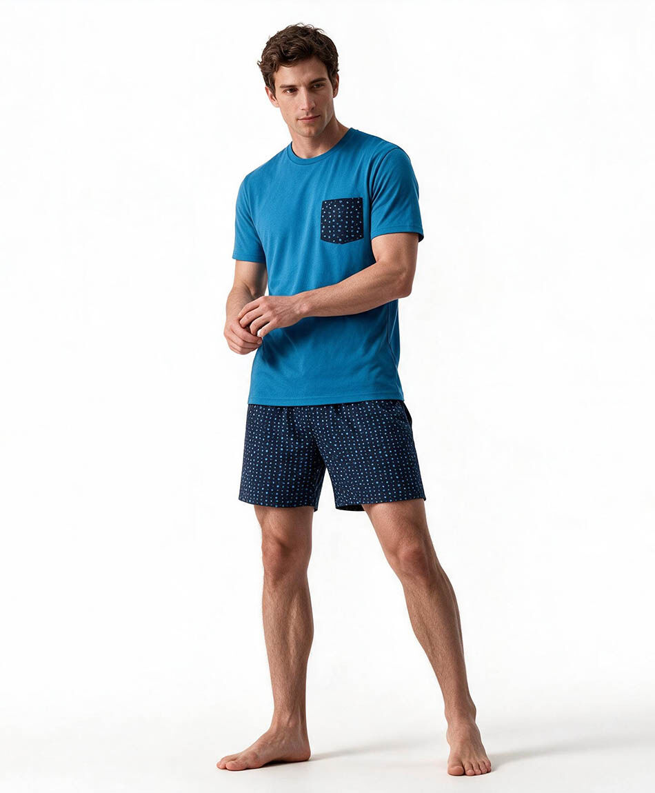 Pijama hombre bicolor