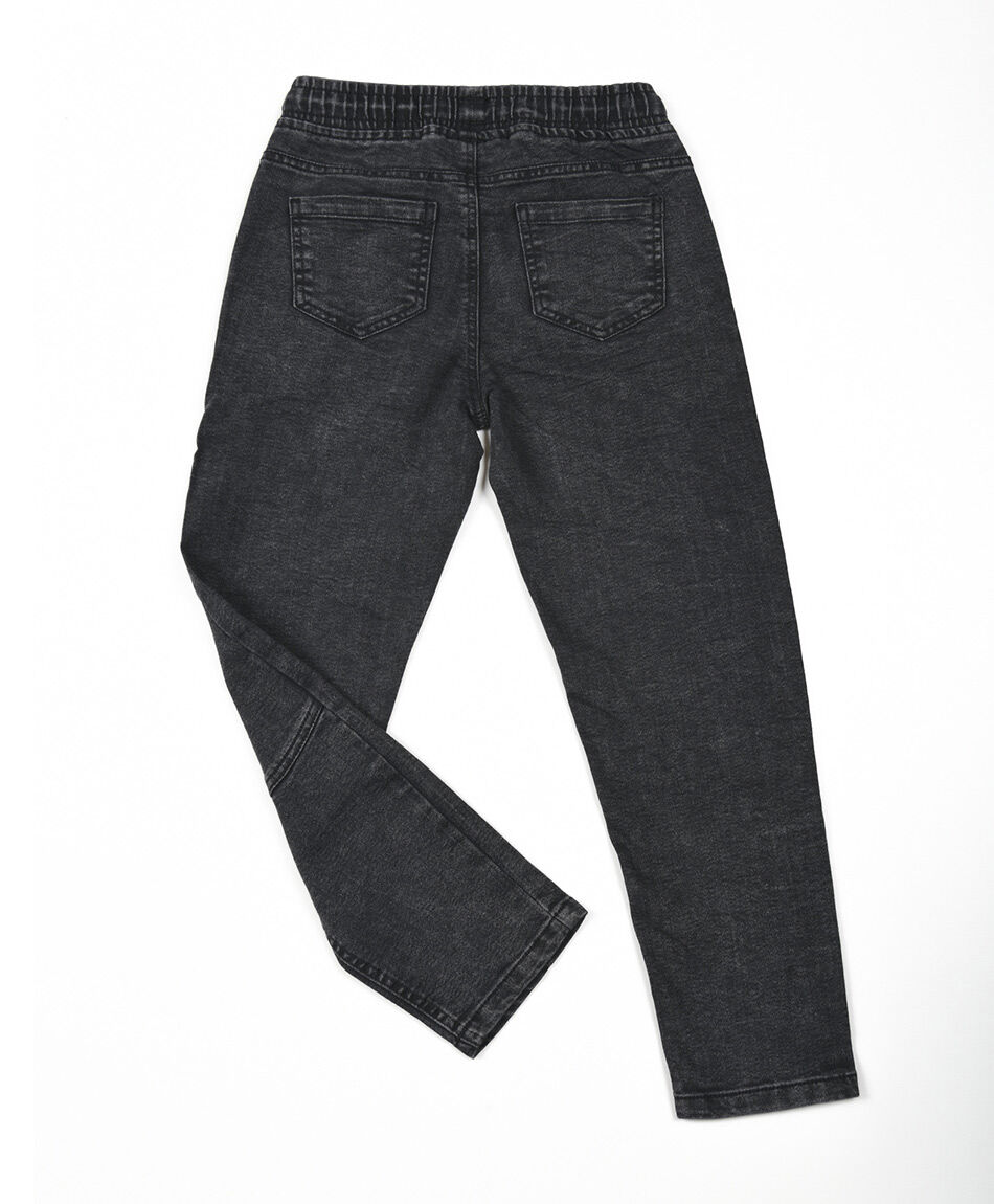Jeans ni&ntilde;o gris costuras