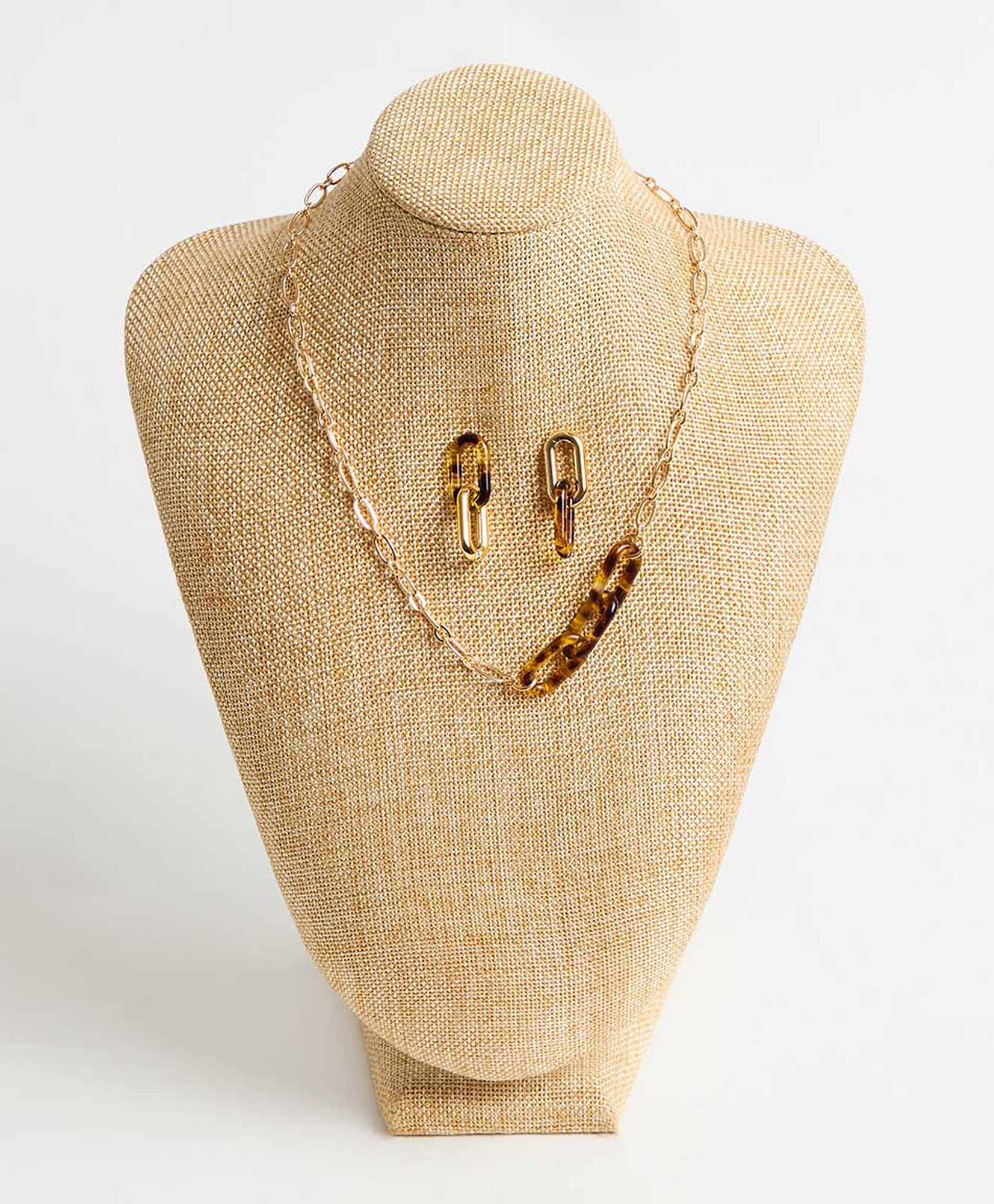 Set collar + aros mujer animal print Set collar + aros mujer animal print