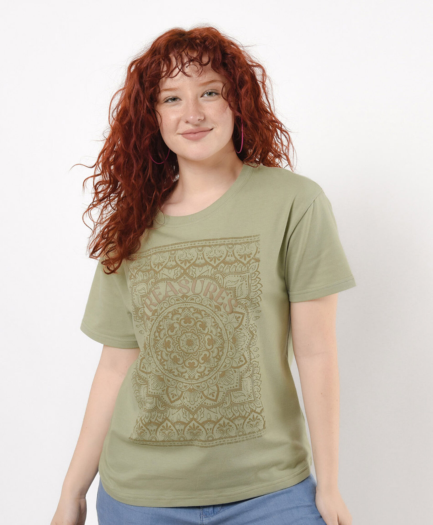 Polera mujer estampado mandala Polera mujer estampado mandala