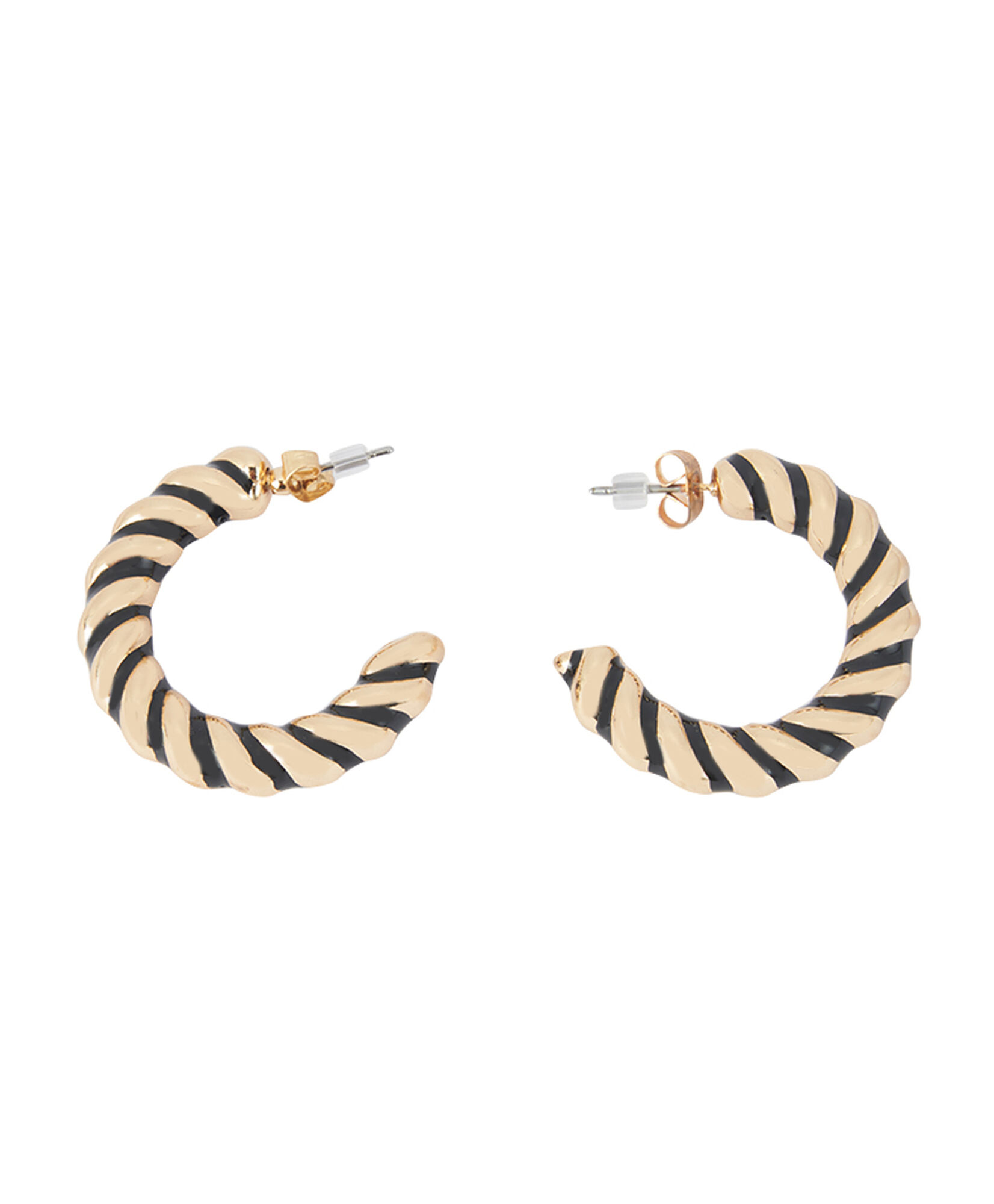 Aros mujer semi argolla bicolor Aros mujer semi argolla bicolor