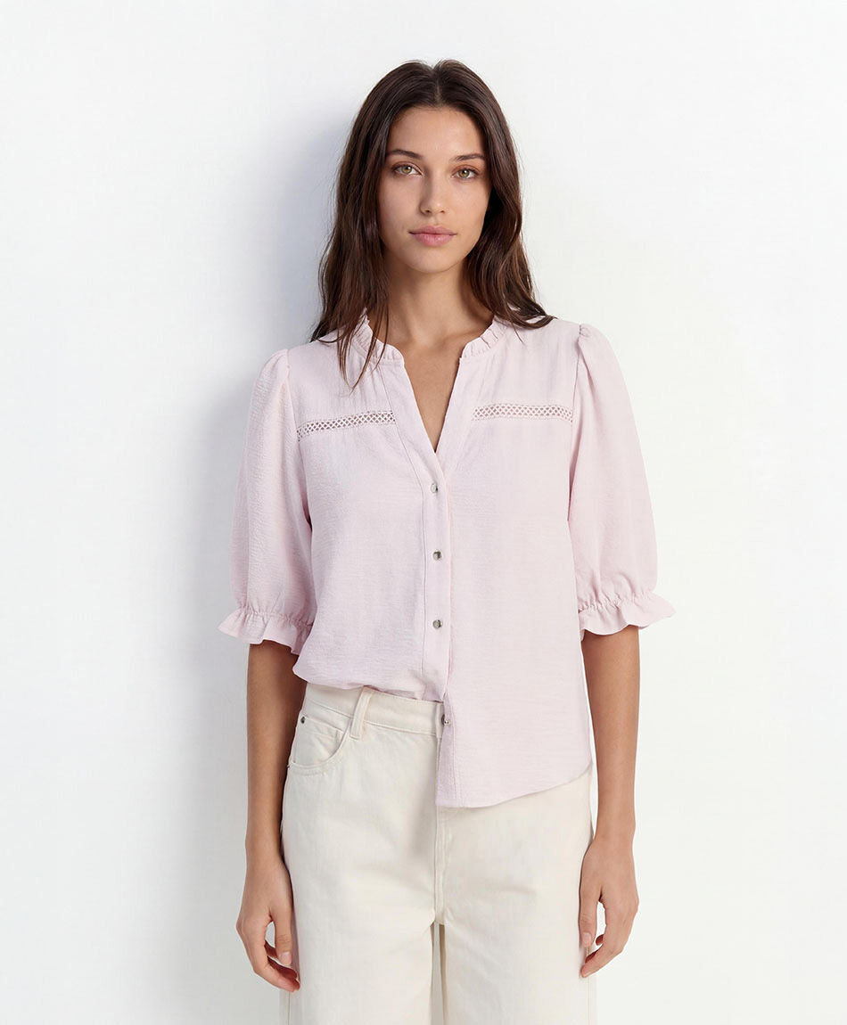 Blusa mujer cuello vuelitos