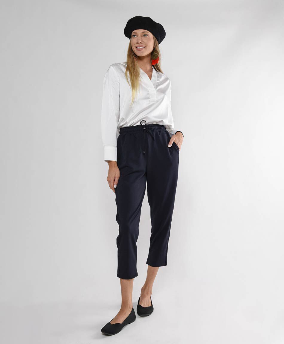 Pantal&oacute;n mujer liso slim fit