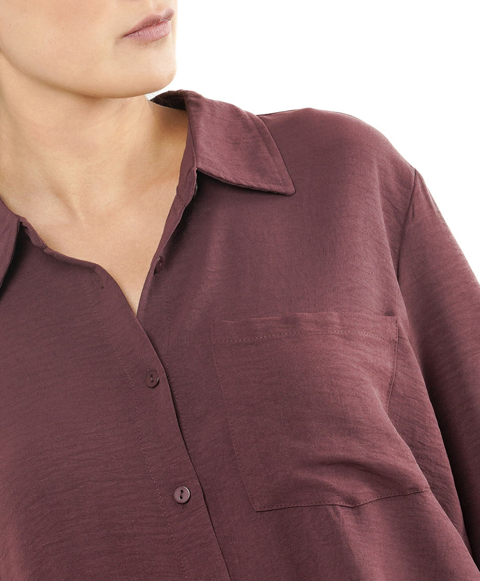 Blusa mujer textura bolsillo Blusa mujer textura bolsillo