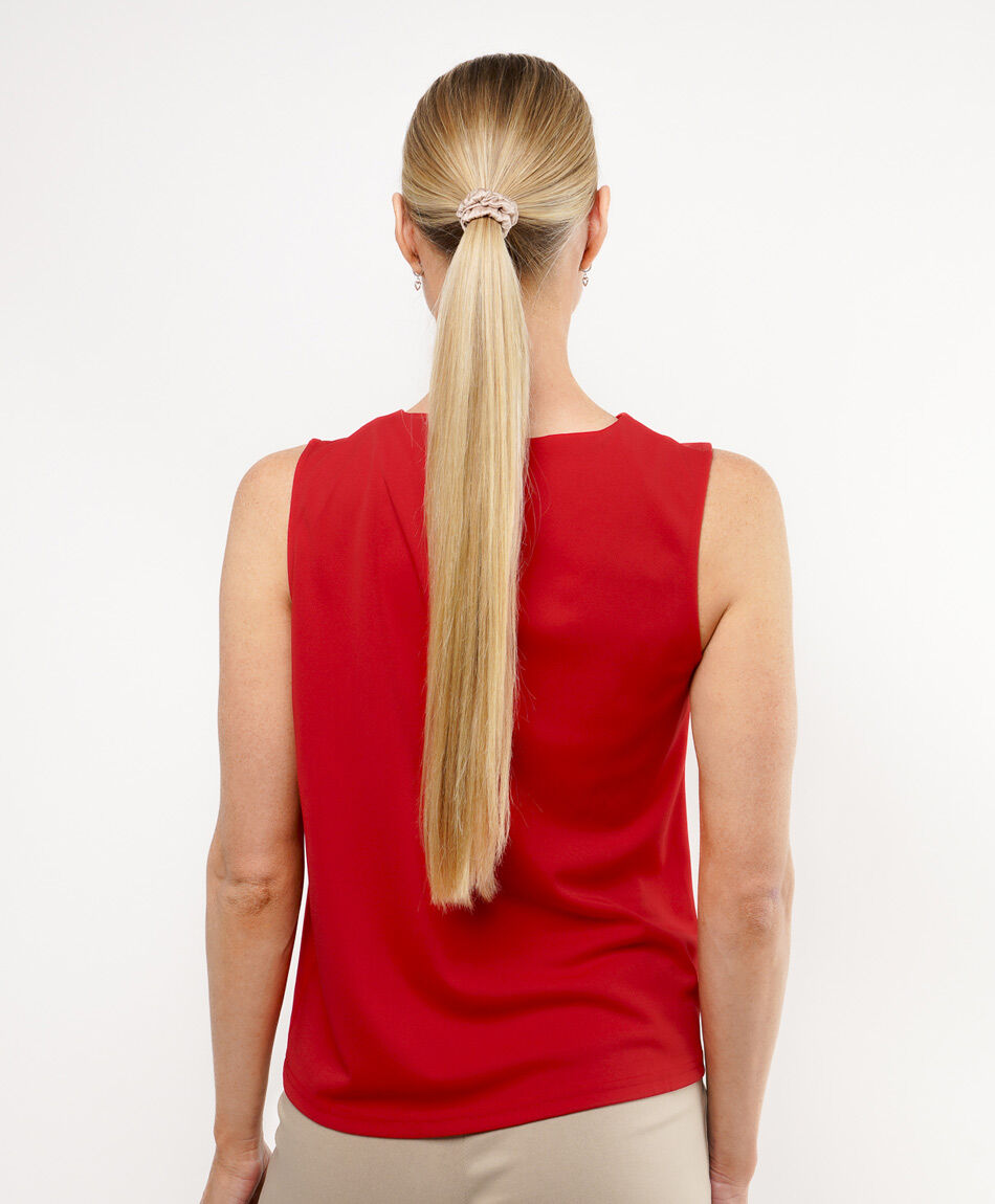 Blusa mujer top drapeada