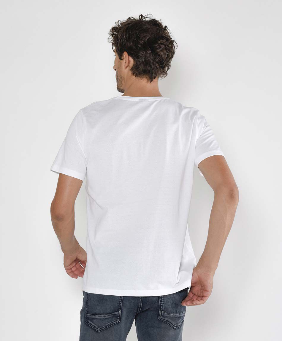 Polera hombre rostro con lentes