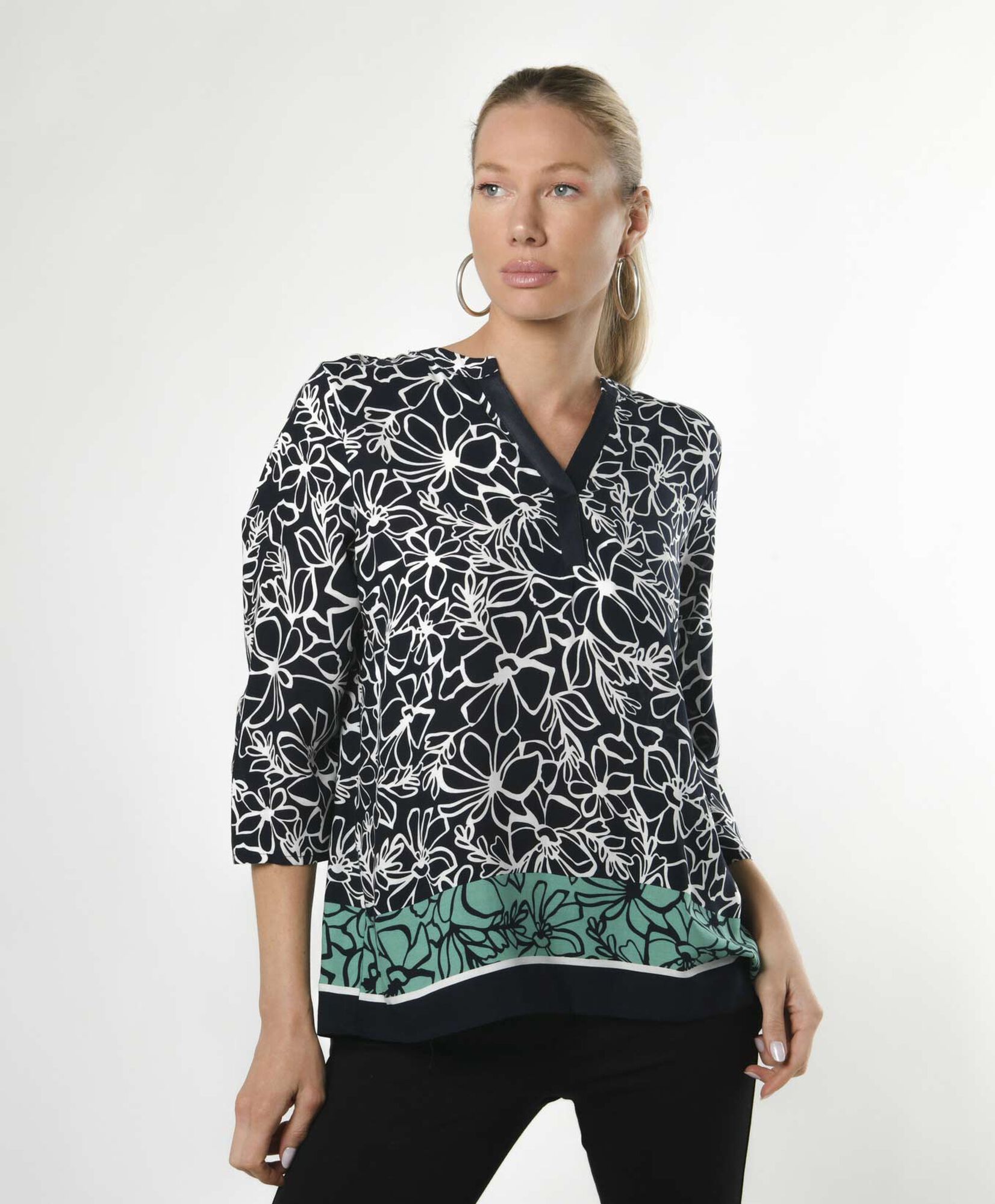 Blusa mujer flores estampadas Blusa mujer flores estampadas