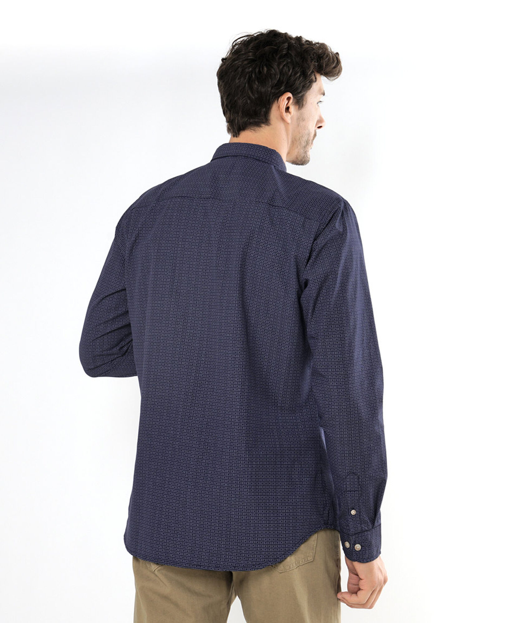 Camisa hombre mini cuadros Camisa hombre mini cuadros