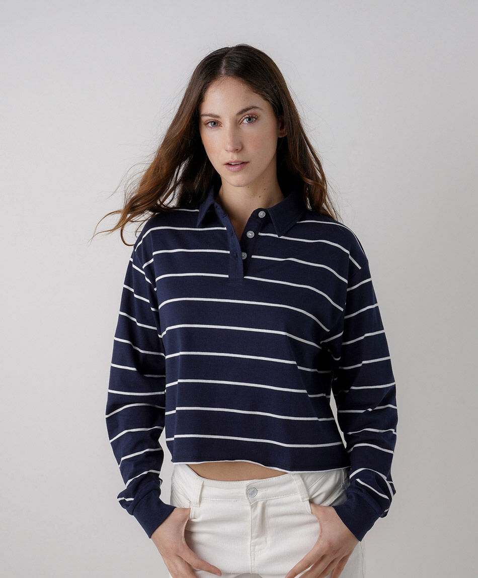 Poler&oacute;n mujer l&iacute;neas polo