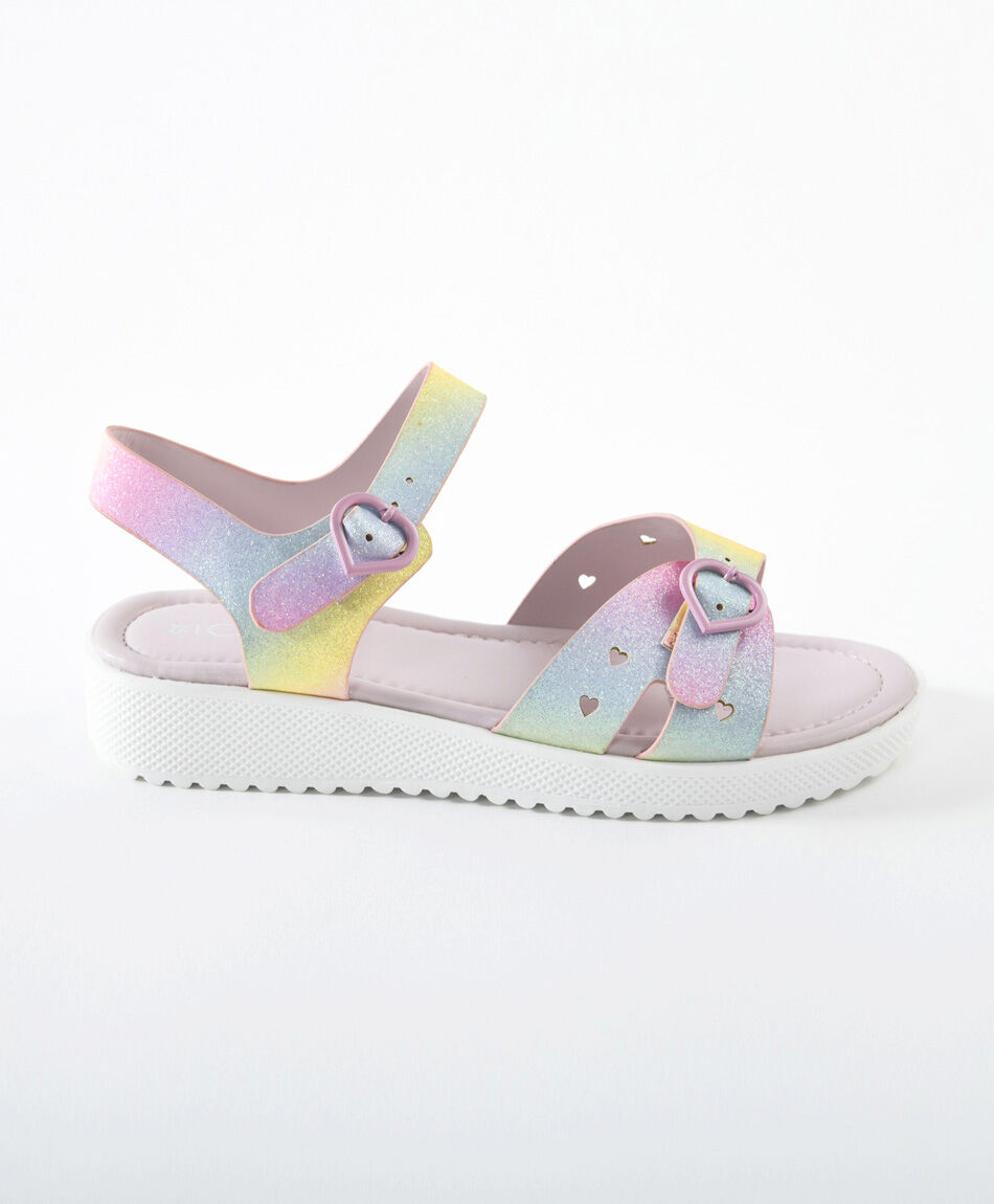 Sandalias niña tie dye brillos