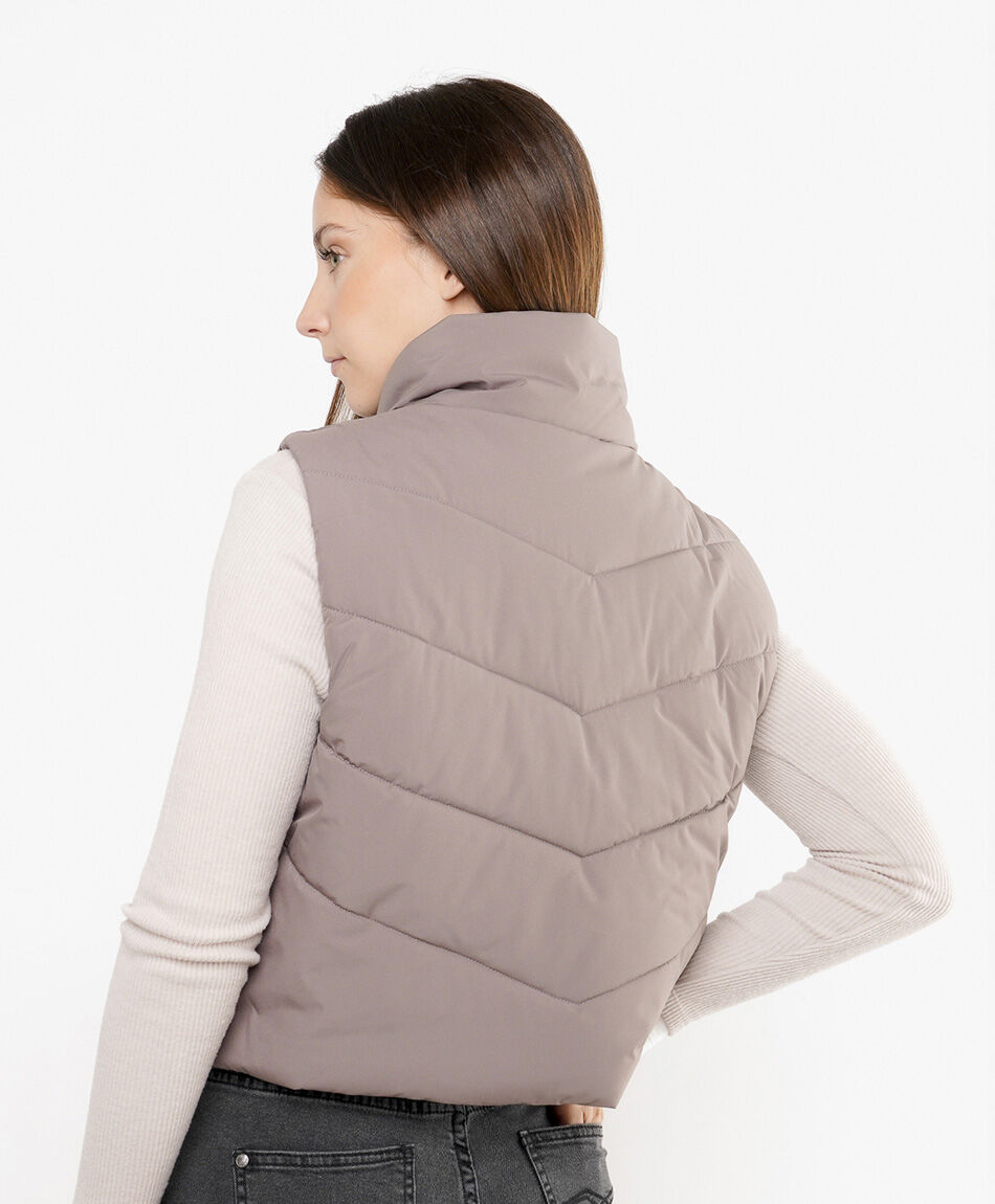 Parka mujer corta sin mangas