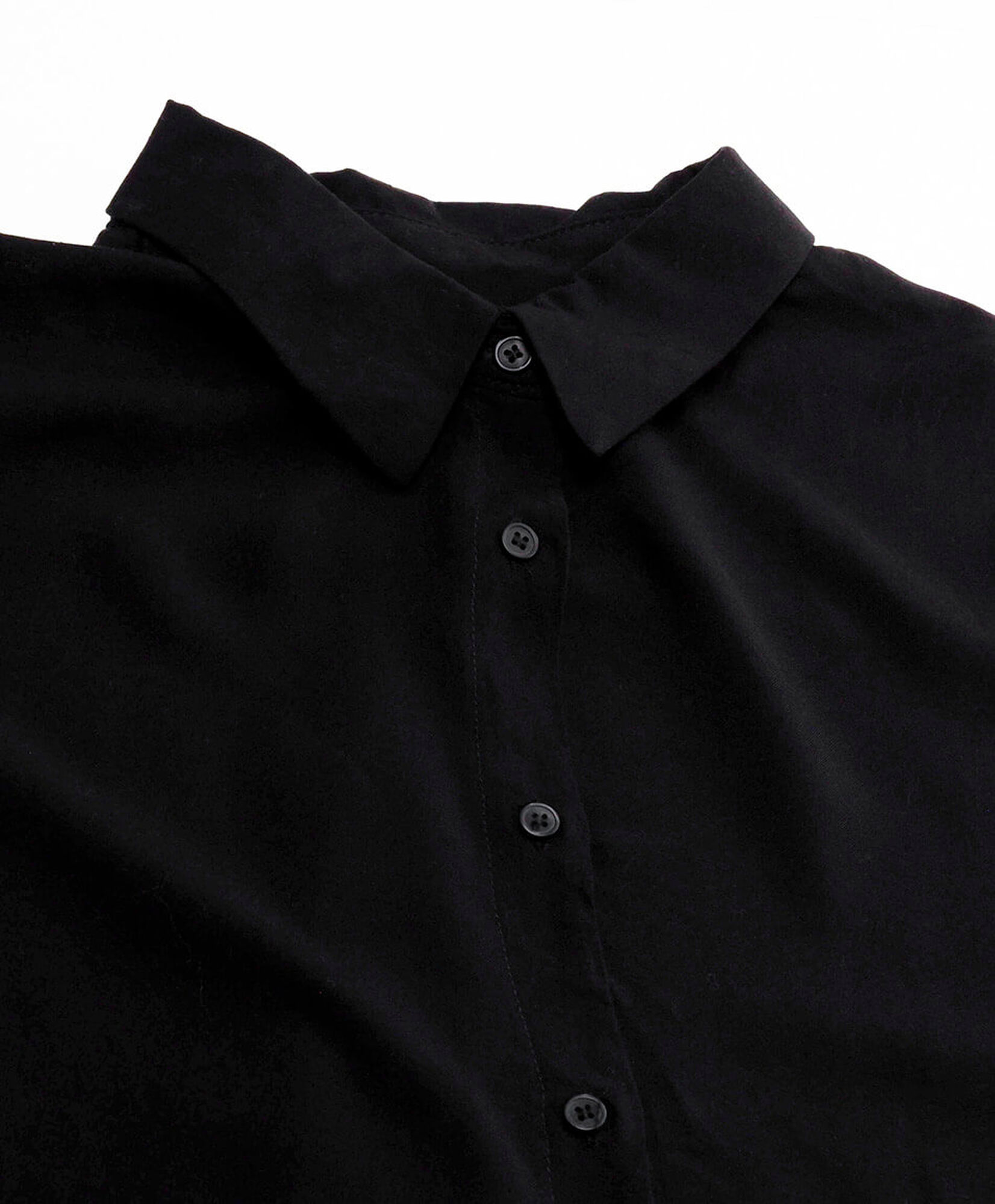 Blusa mujer camisera negra Blusa mujer camisera negra