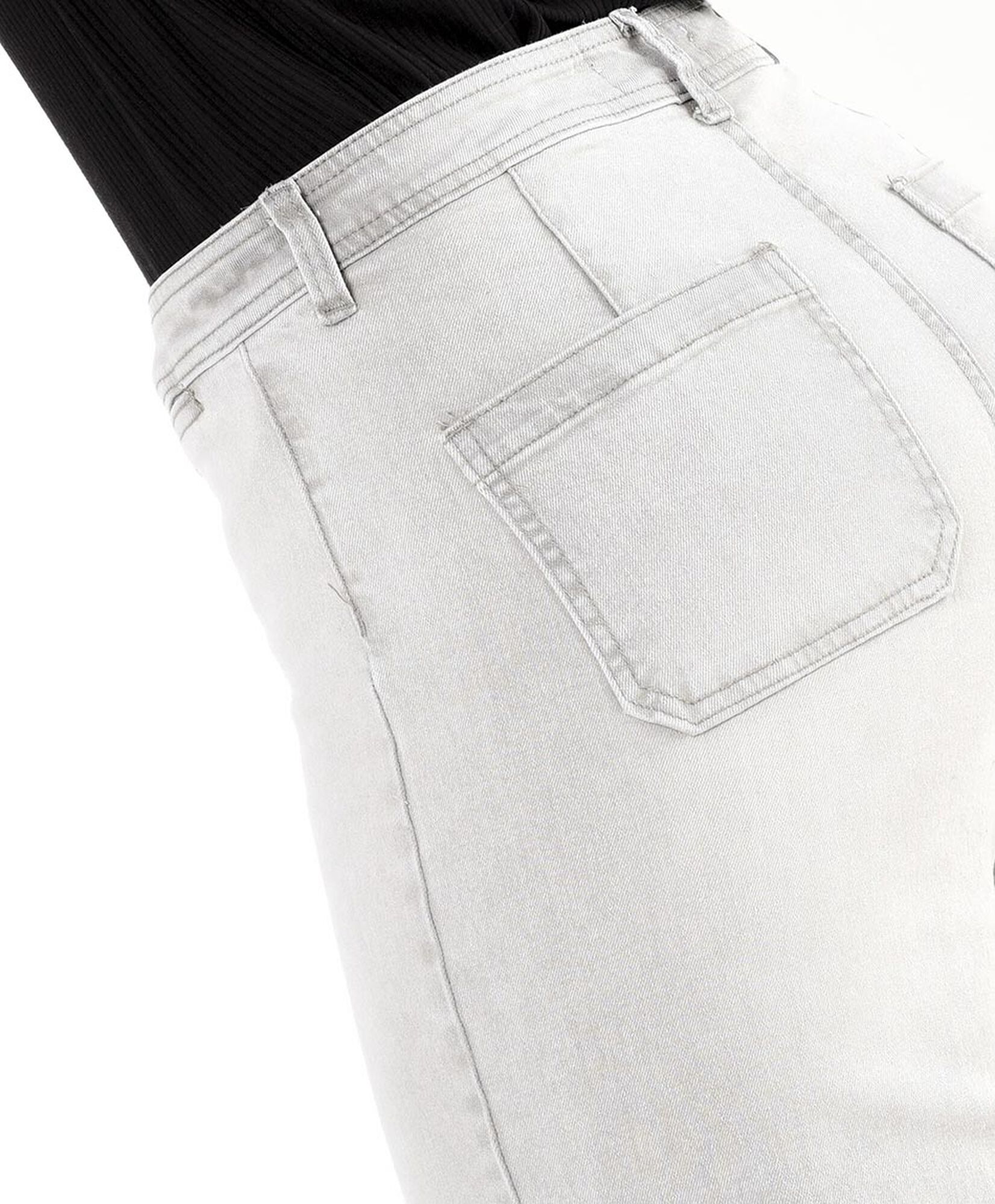 Jeans mujer liso gris wide Jeans mujer liso gris wide