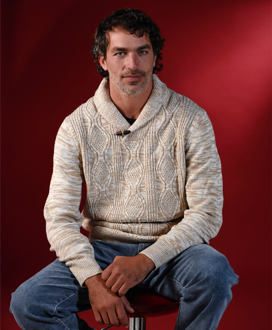 Sweater hombre jaspeado