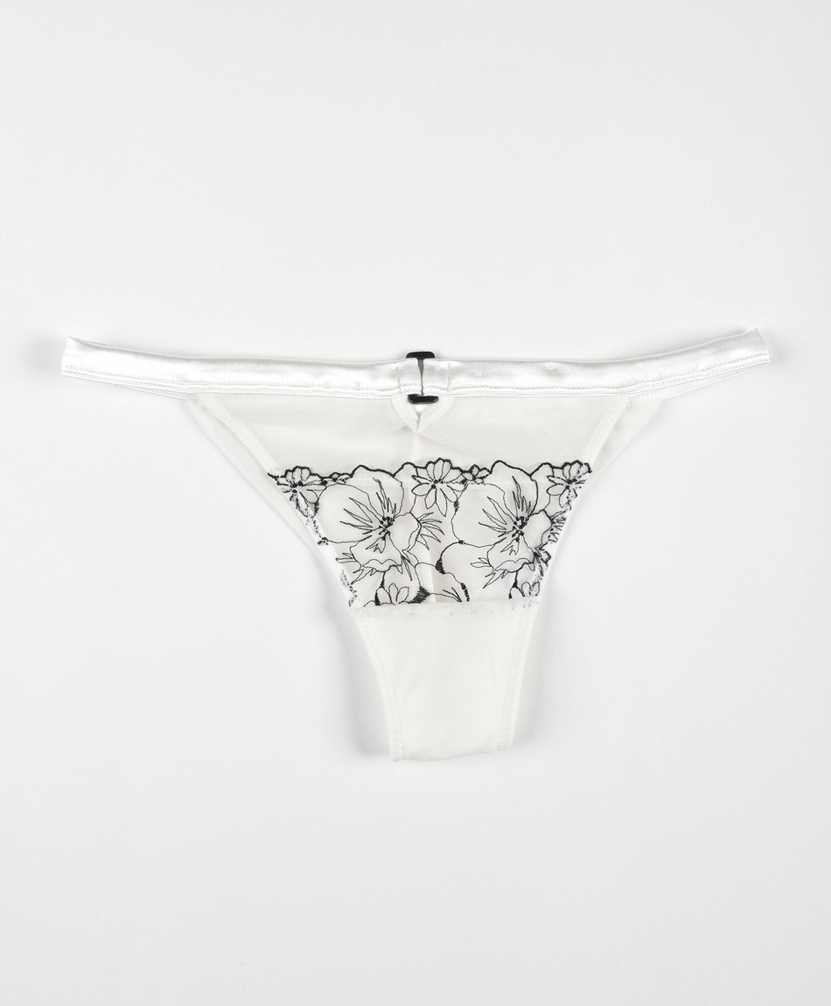 Tanga mujer blanca floreado Tanga mujer blanca floreado
