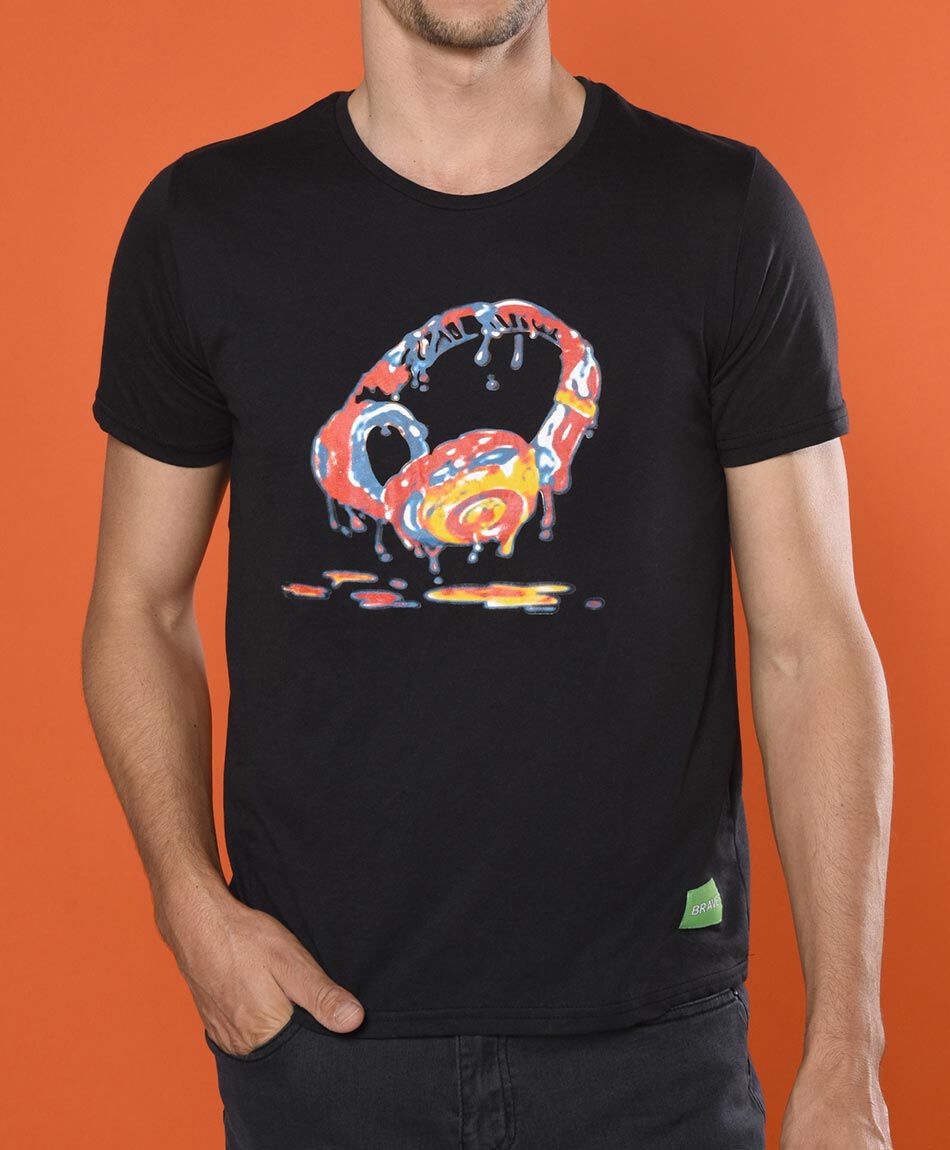 Polera manga corta cuello redondo