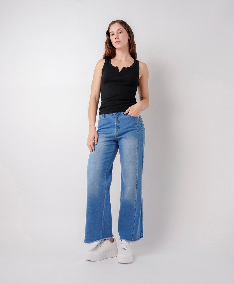 Jeans mujer wide leg cortes