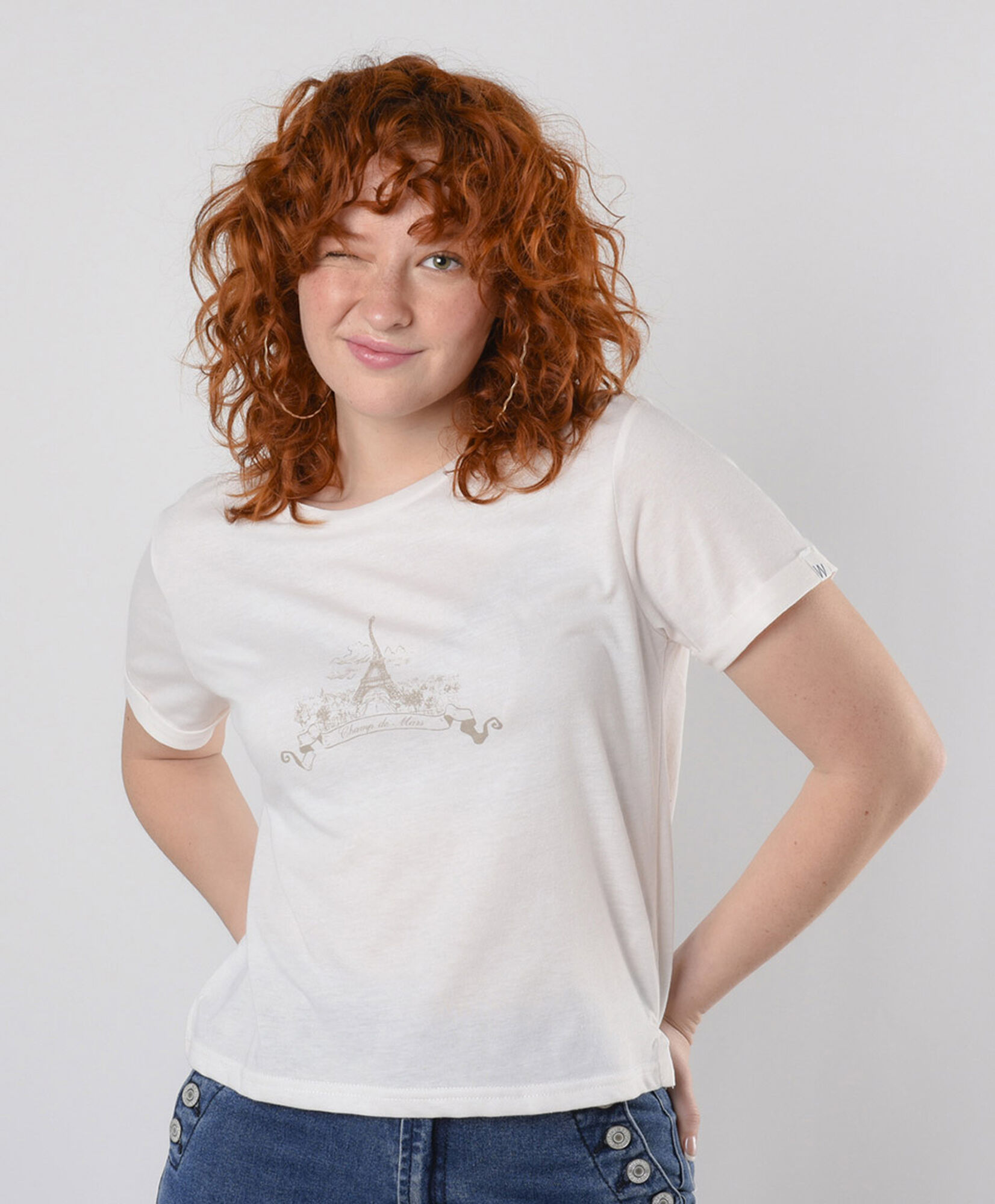 Polera mujer estampado torre eiffel Polera mujer estampado torre eiffel