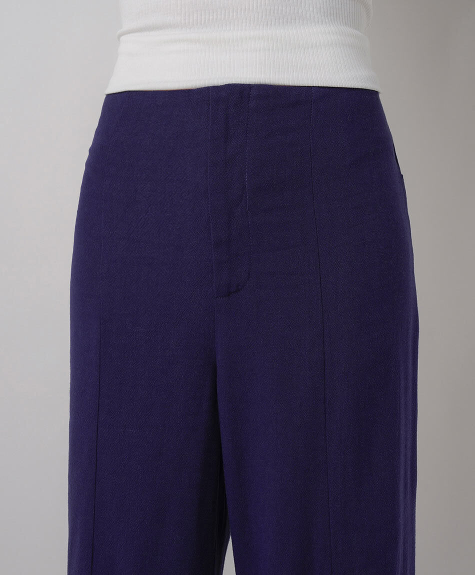 Pantal&oacute;n mujer lino navy
