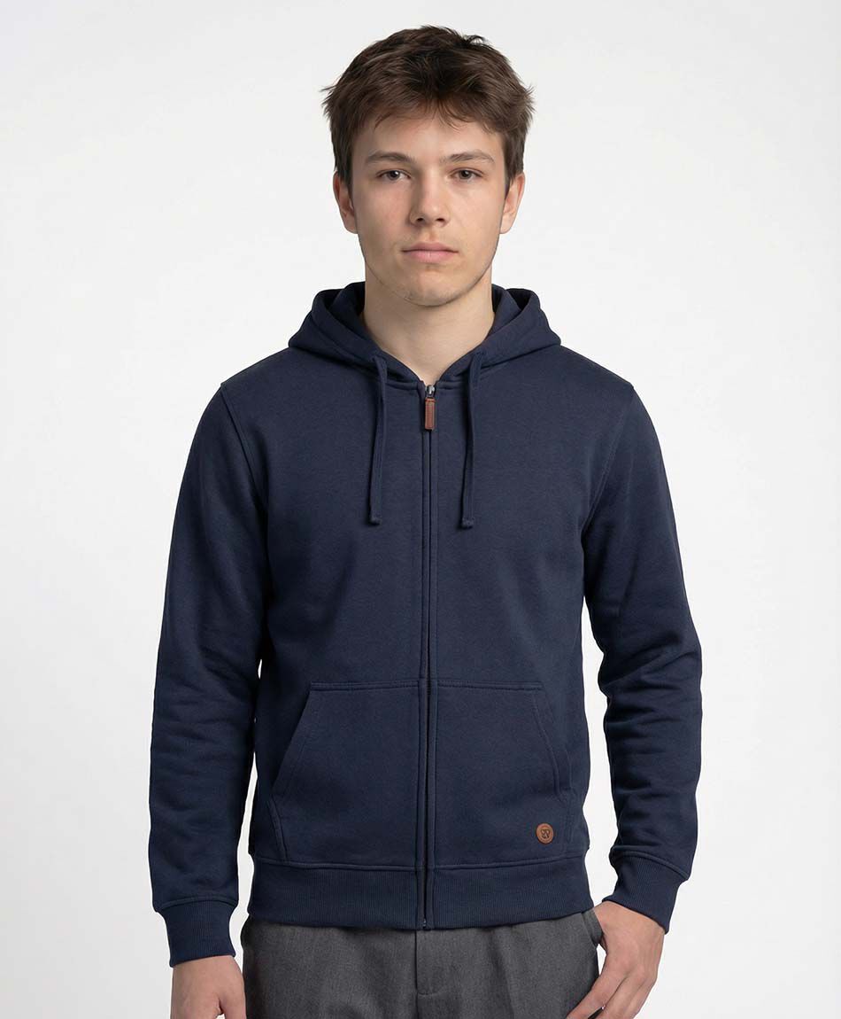 Poler&oacute;n escolar full zipper b&aacute;sico