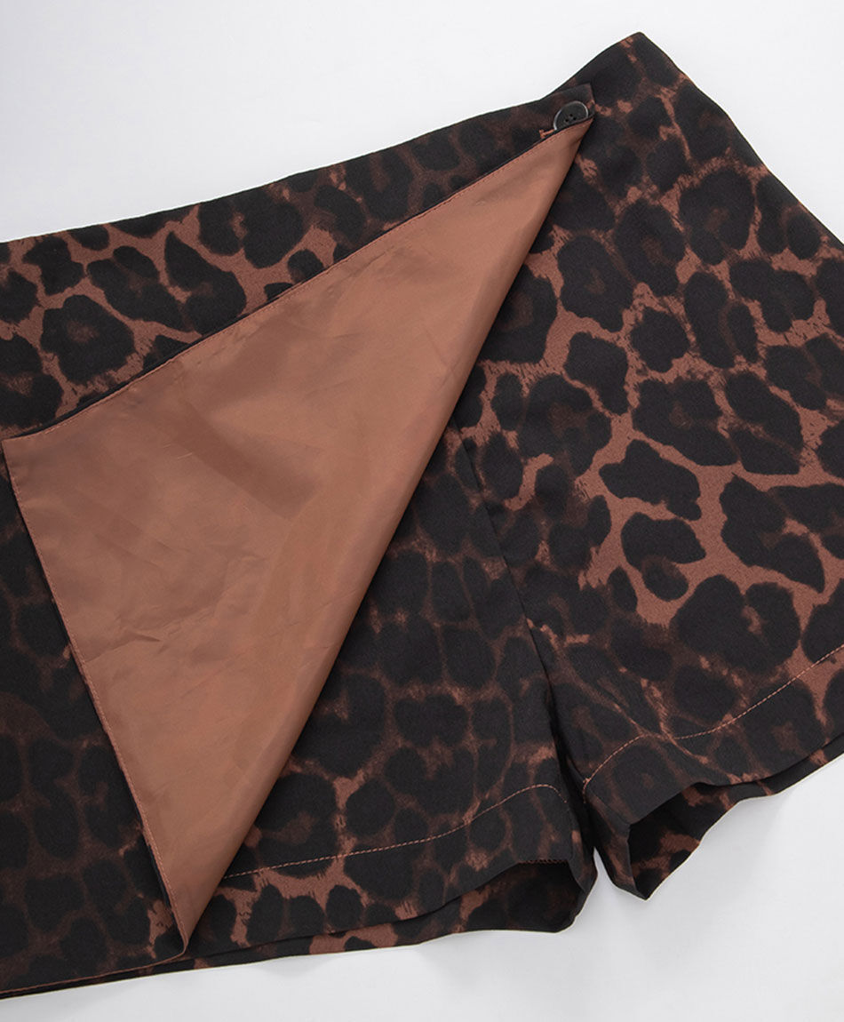 Falda mujer short animal print