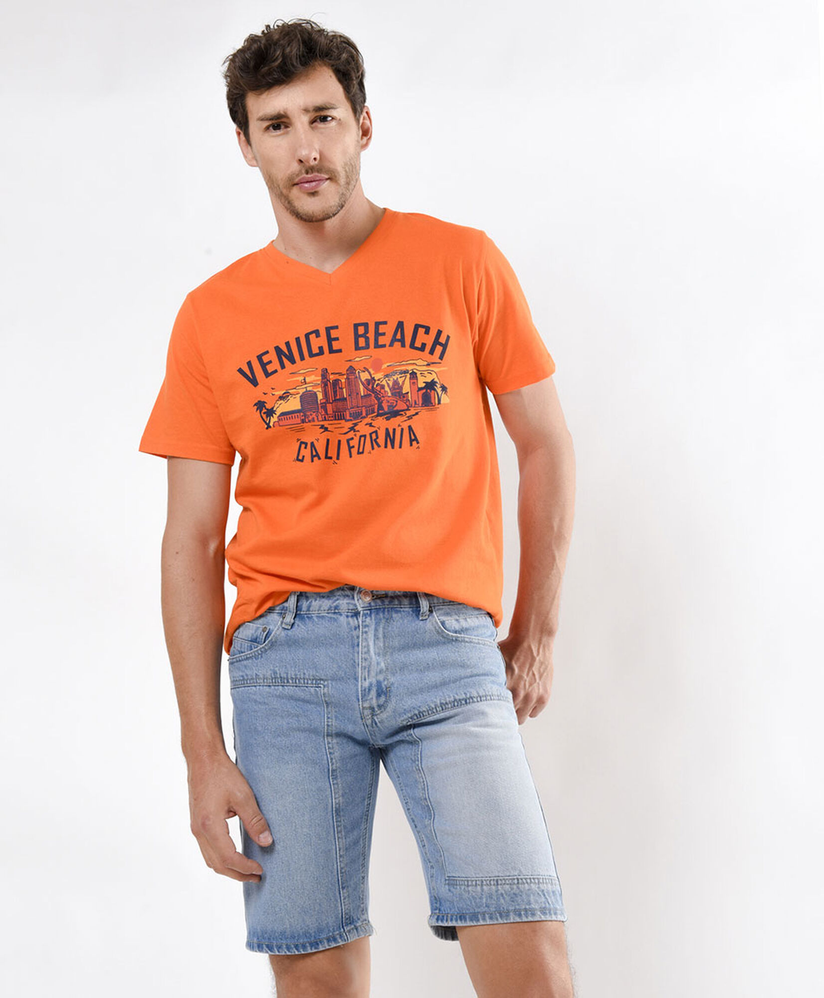 Bermuda hombre denim parche Bermuda hombre denim parche