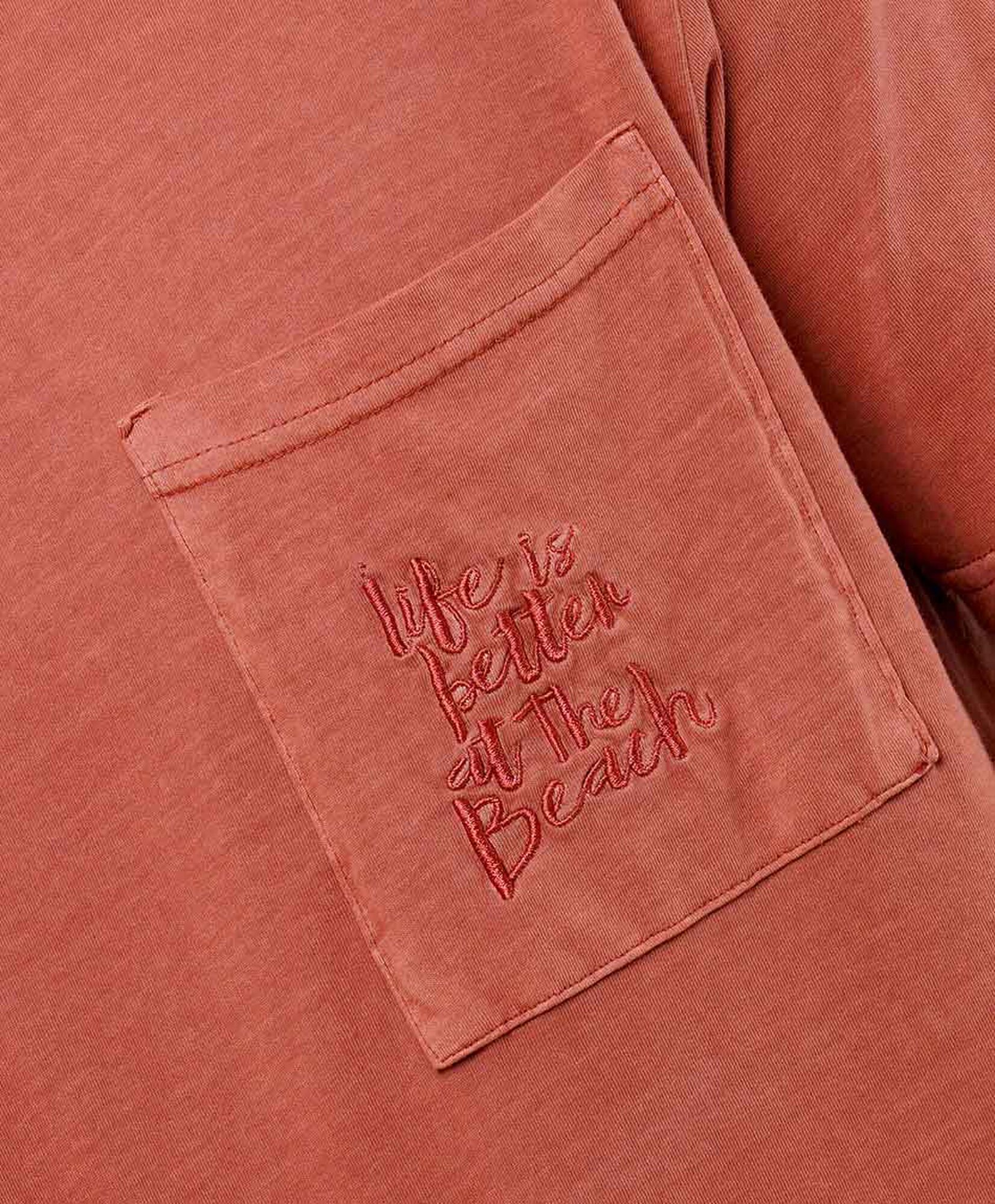 Polera hombre bolsillo bordado life it's better Polera hombre bolsillo bordado life it's better