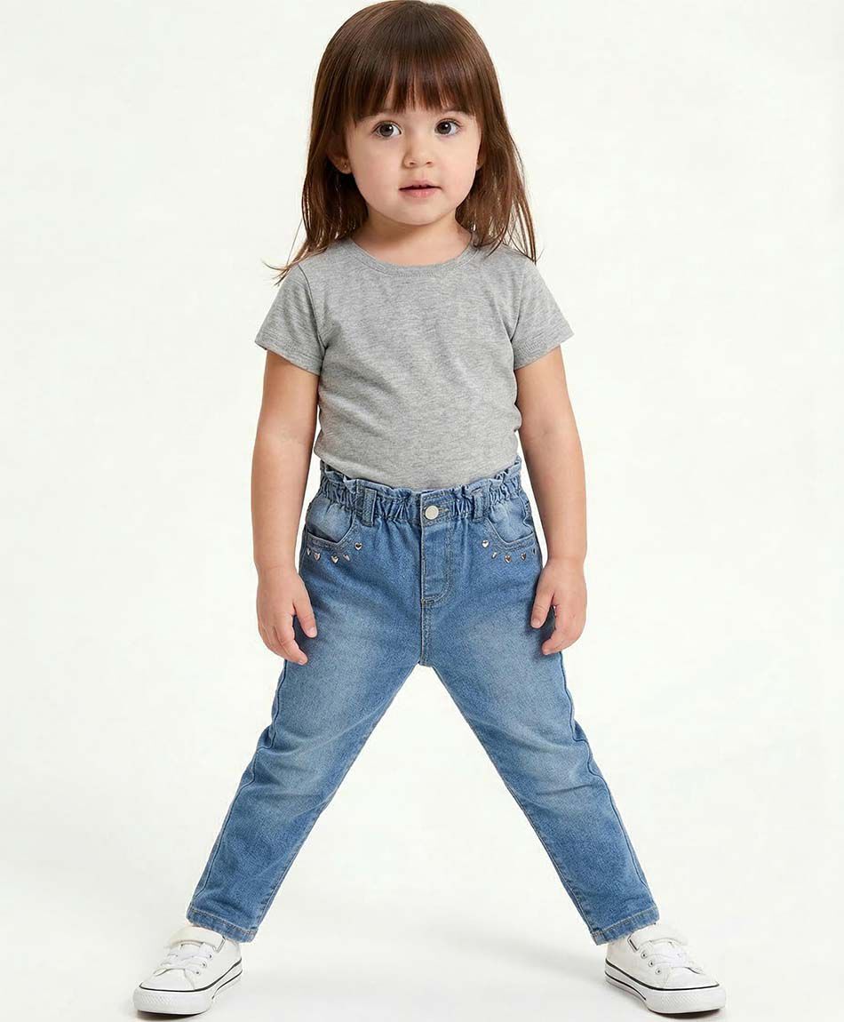 Jeans beb&eacute; cintura elasticada