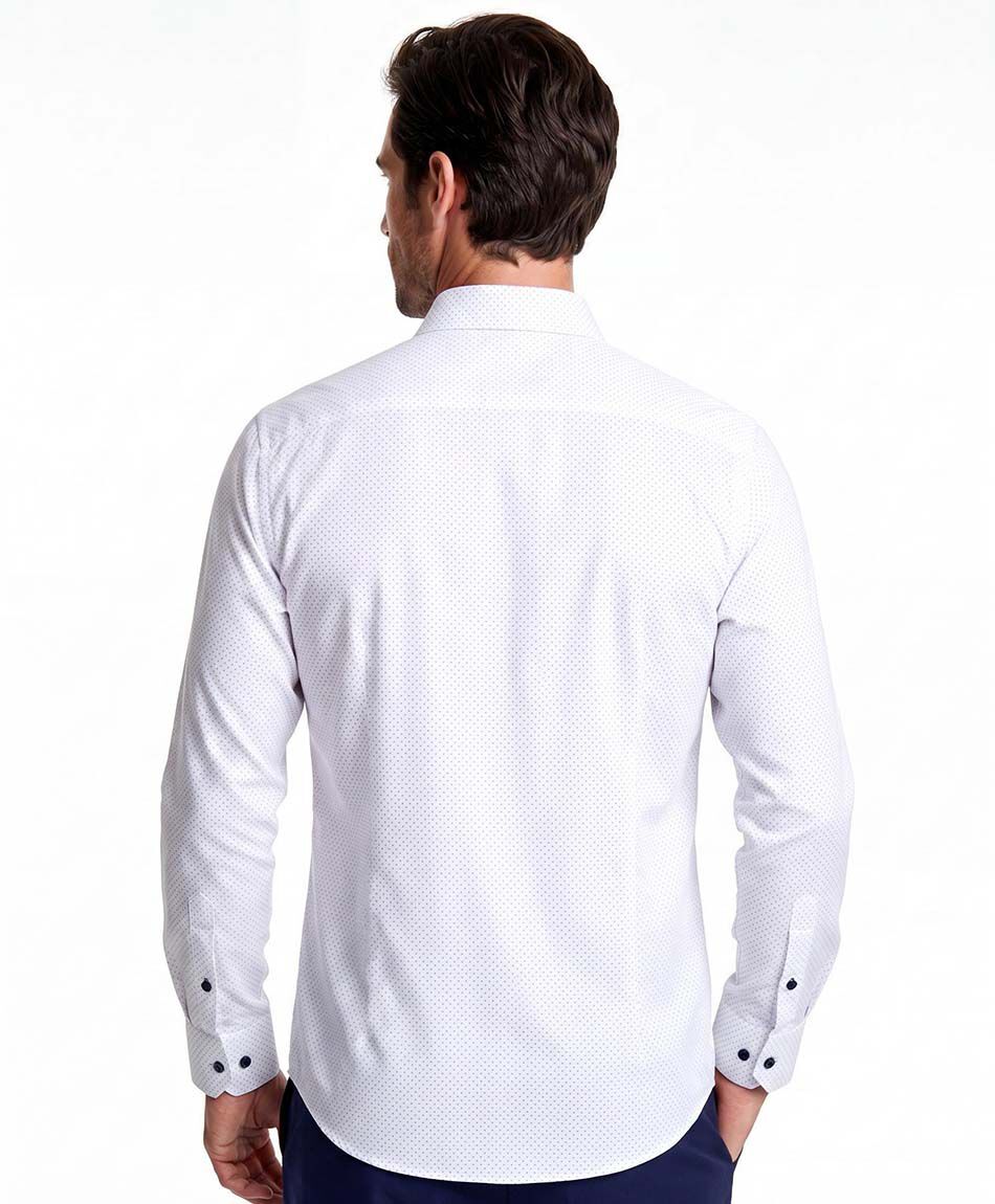 Camisa hombre lisa white