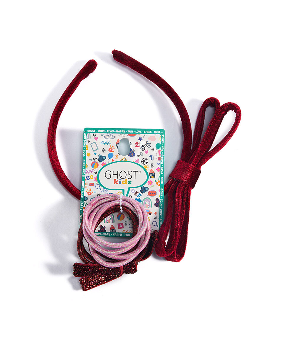 Set cintillo + colets infantil cintas red