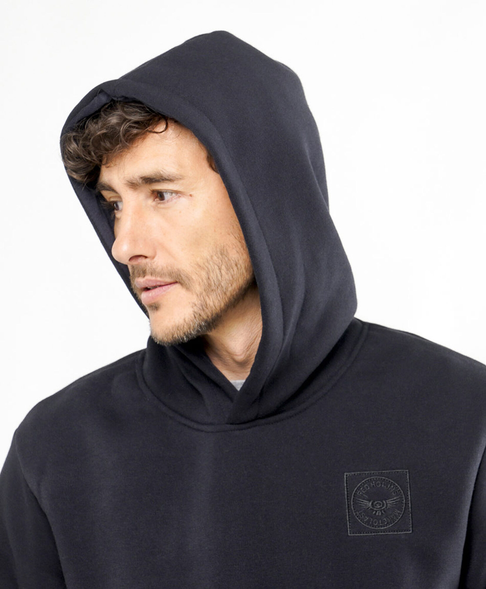 Polerón hombre bordado gorro Polerón hombre bordado gorro