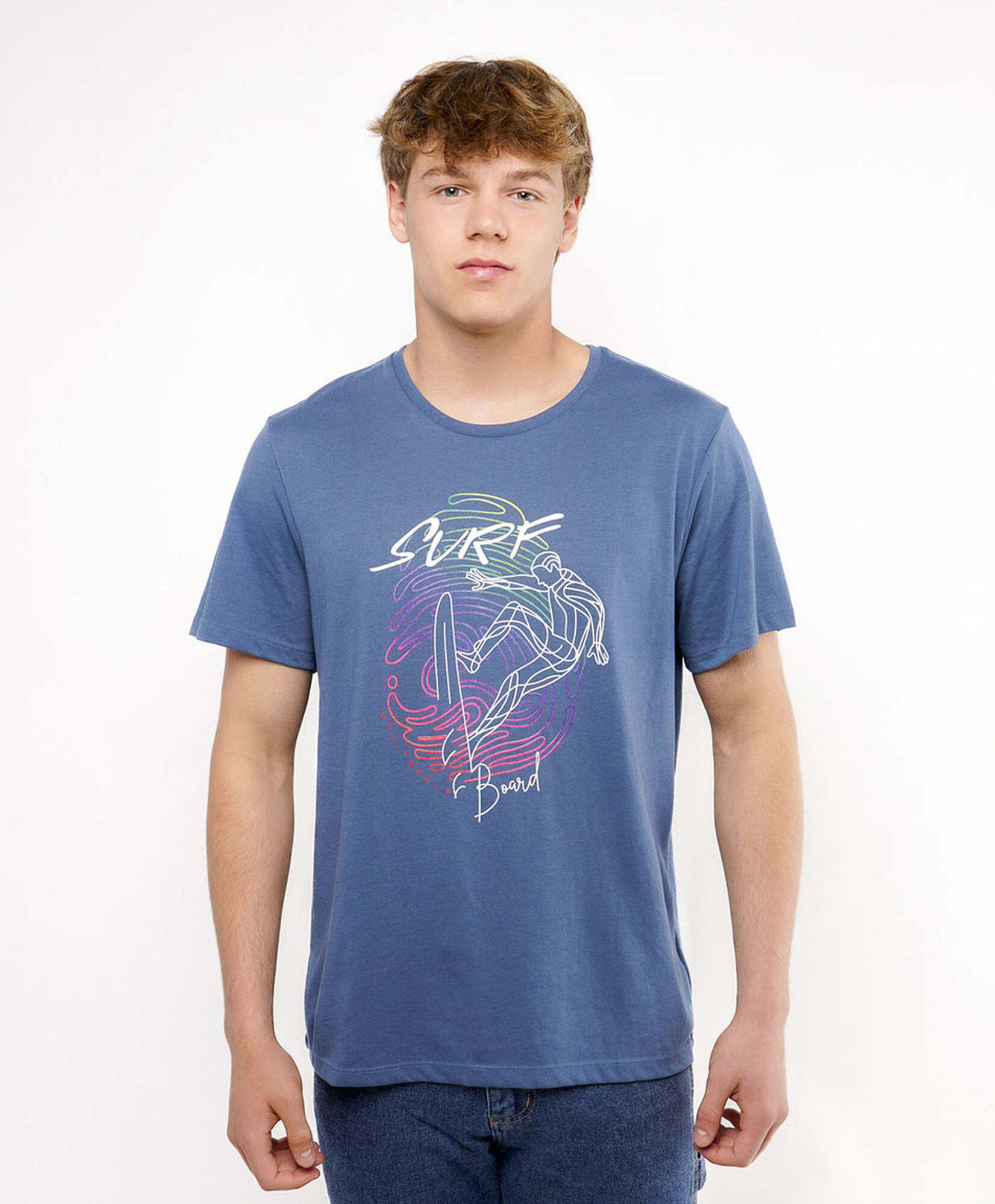 Polera hombre dibujo surf Polera hombre dibujo surf