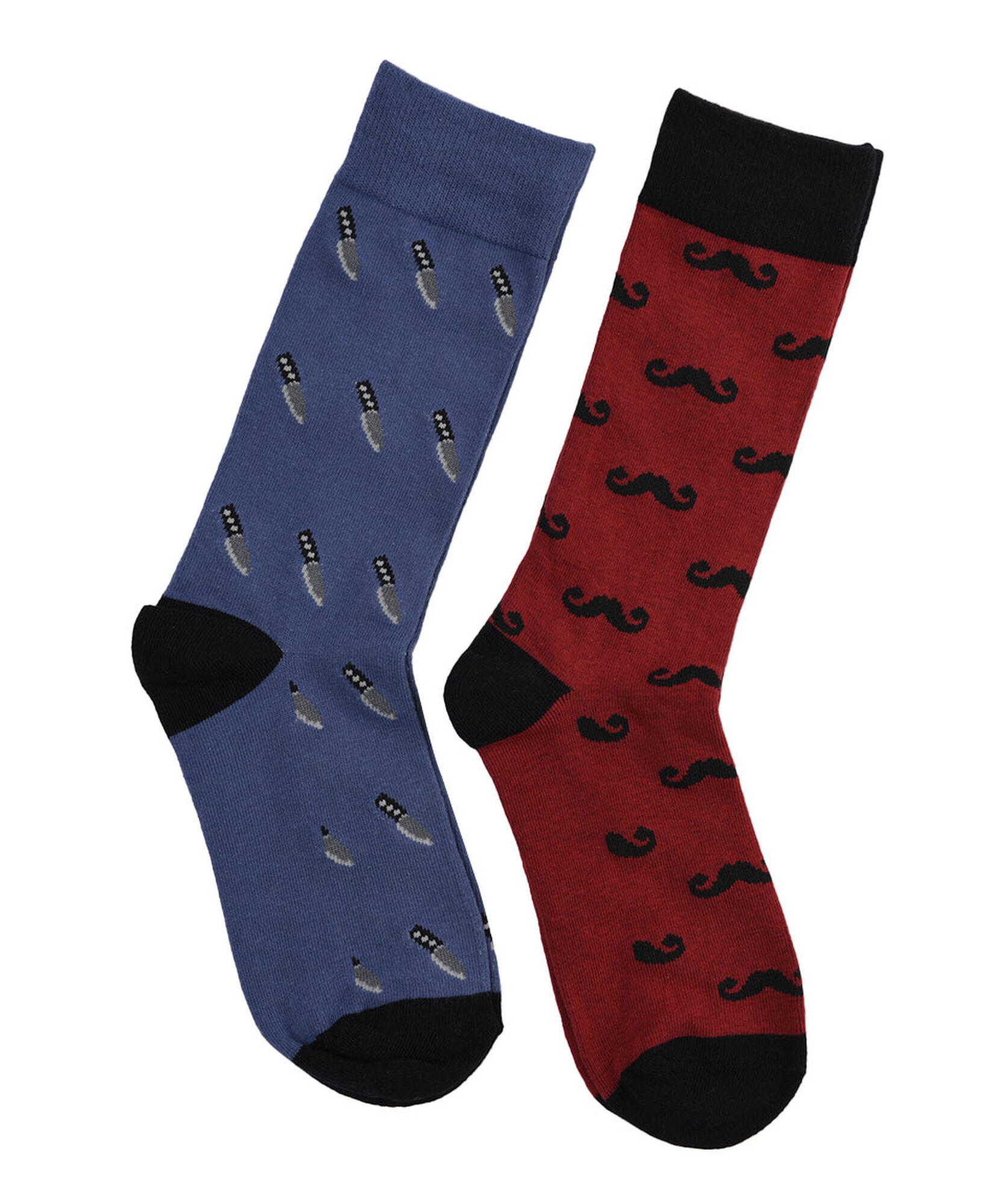 Pack 2 calcetines hombre bigotes Pack 2 calcetines hombre bigotes