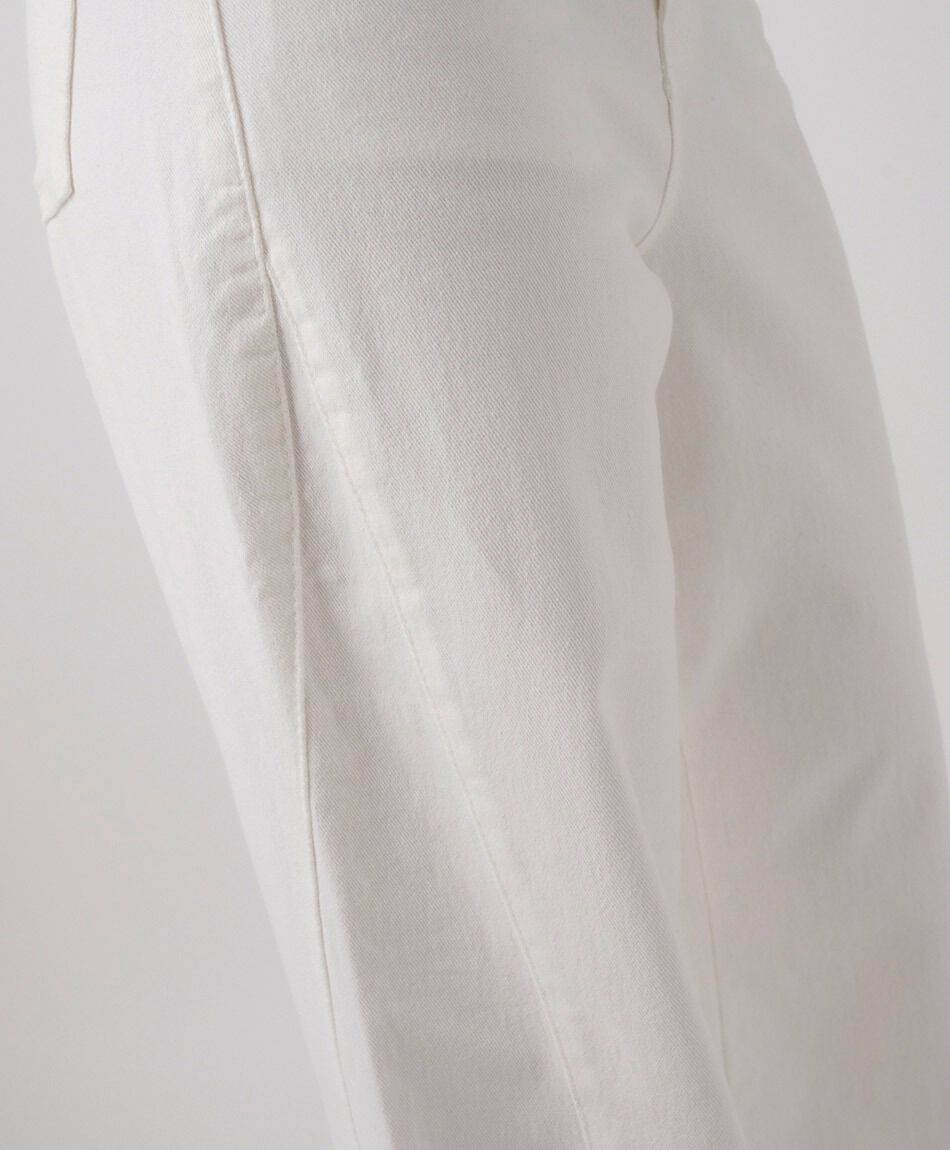 Jeans mujer wide leg blanco