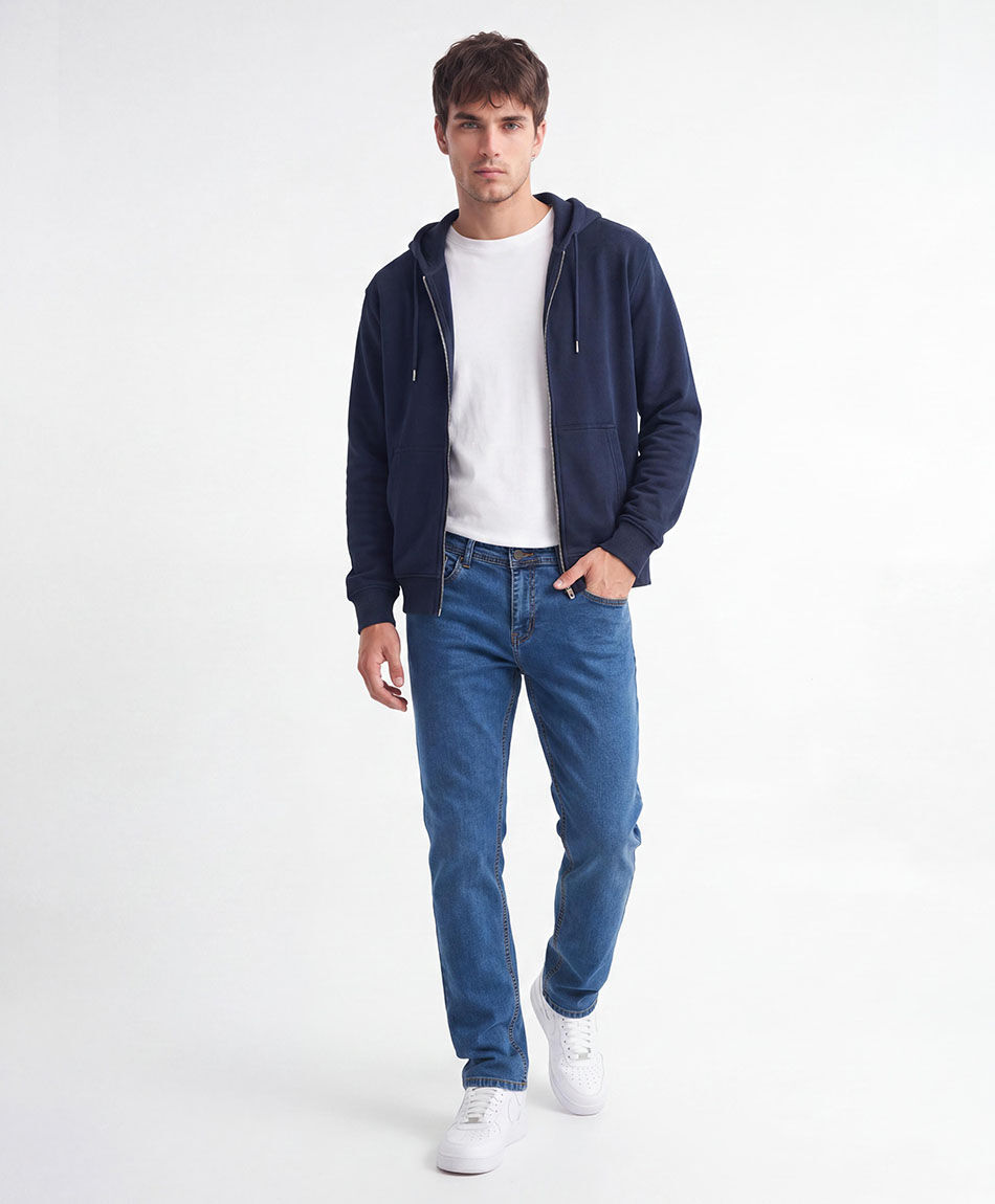 Jeans hombre skinny azul