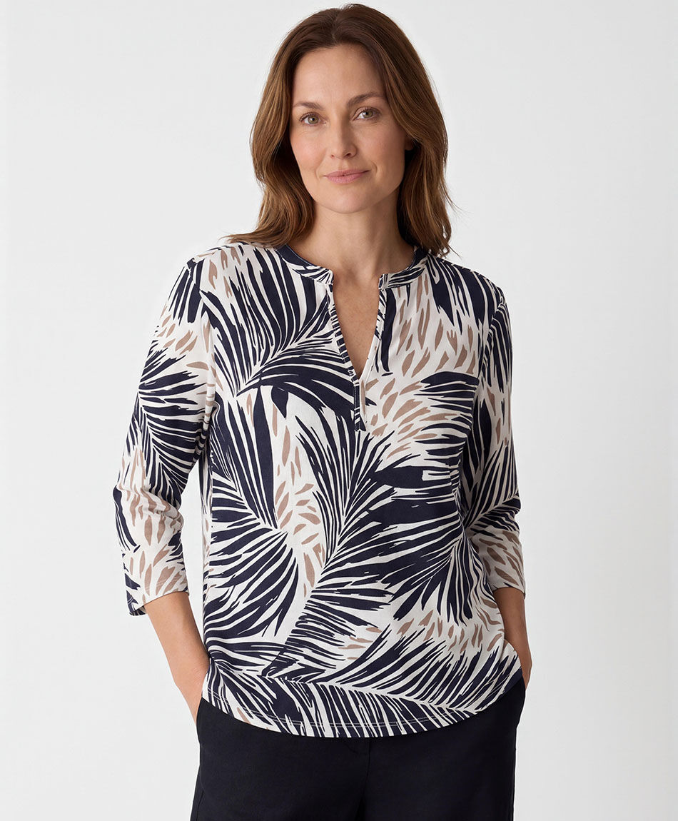 Polera mujer estampado mao