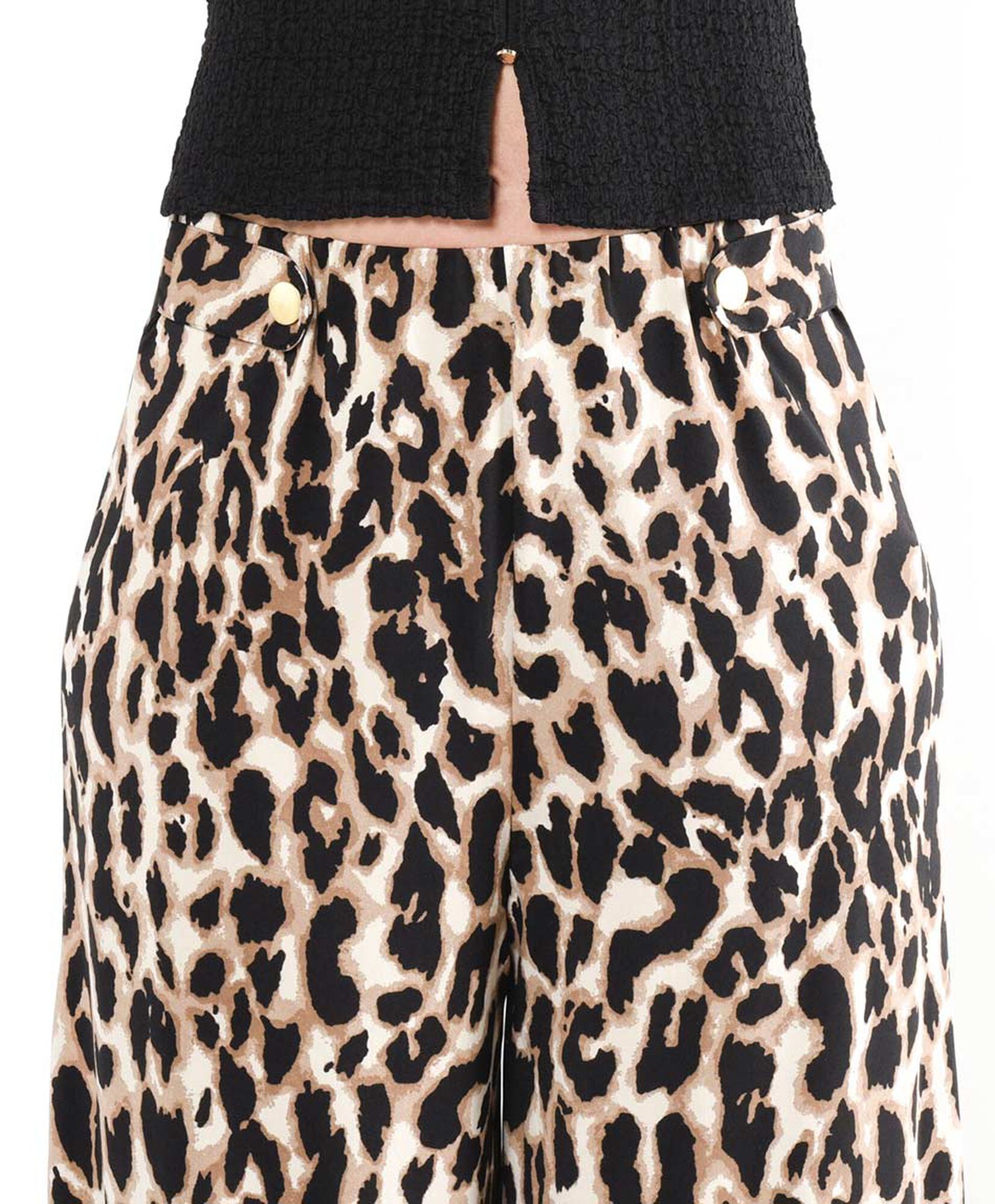 Pantalón mujer animal print palazzo Pantalón mujer animal print palazzo