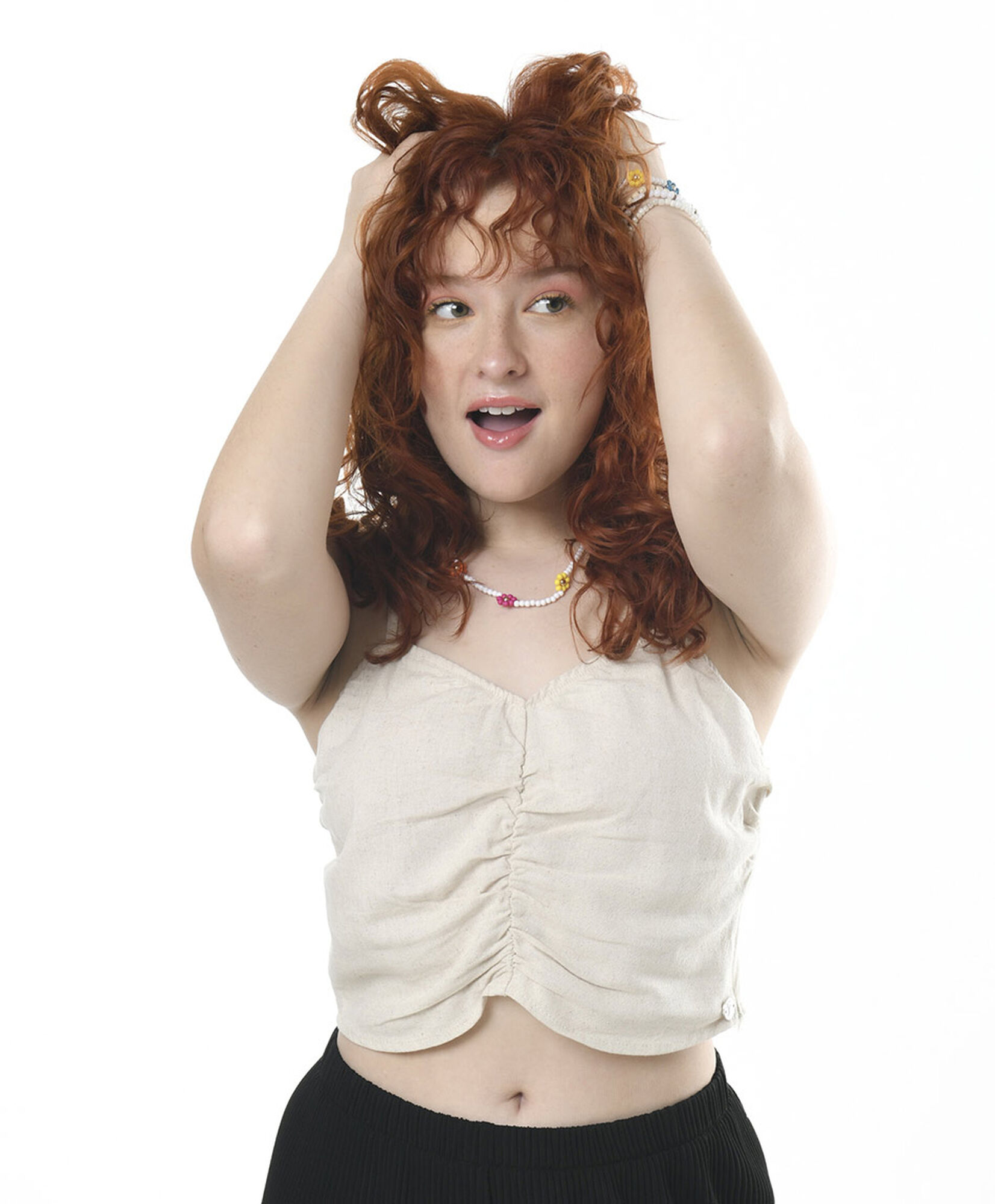 Blusa mujer lino crop Blusa mujer lino crop