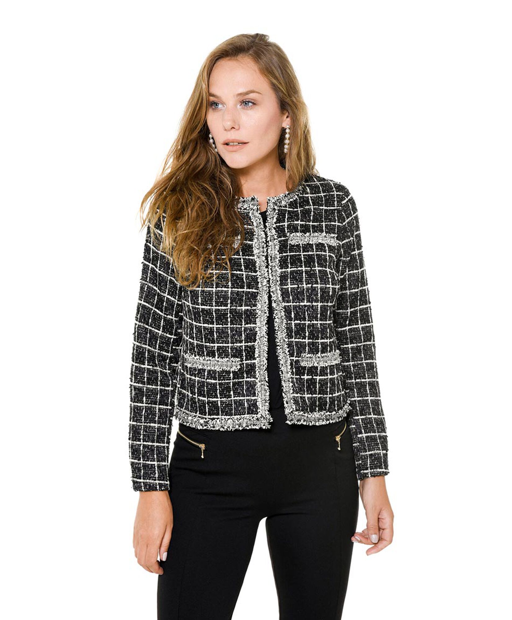 Chaqueta lurex corte frances Chaqueta lurex corte frances