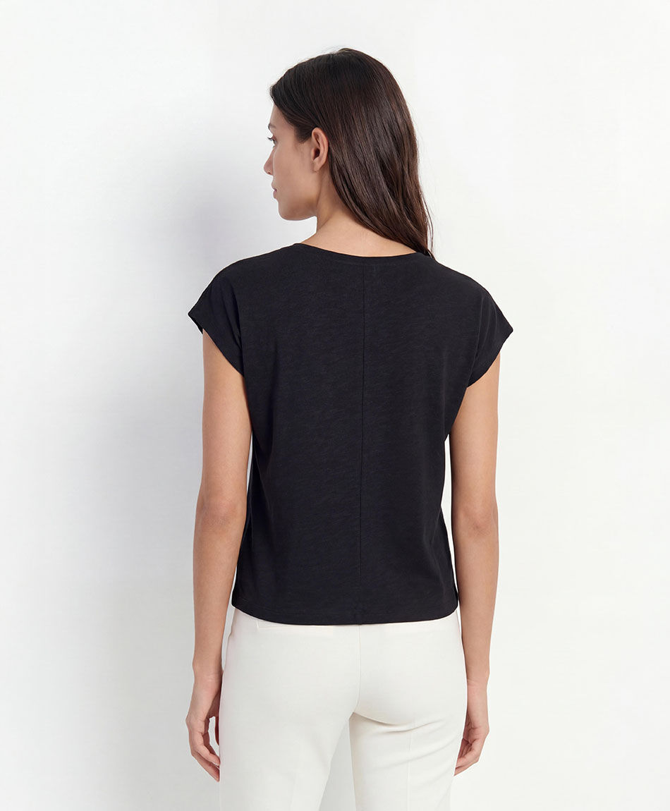 Polera mujer brillos superior