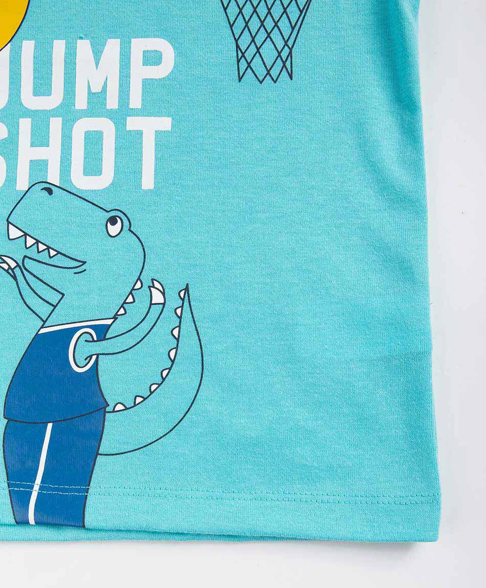 Polera bebé dinosaurios basketball Polera bebé dinosaurios basketball