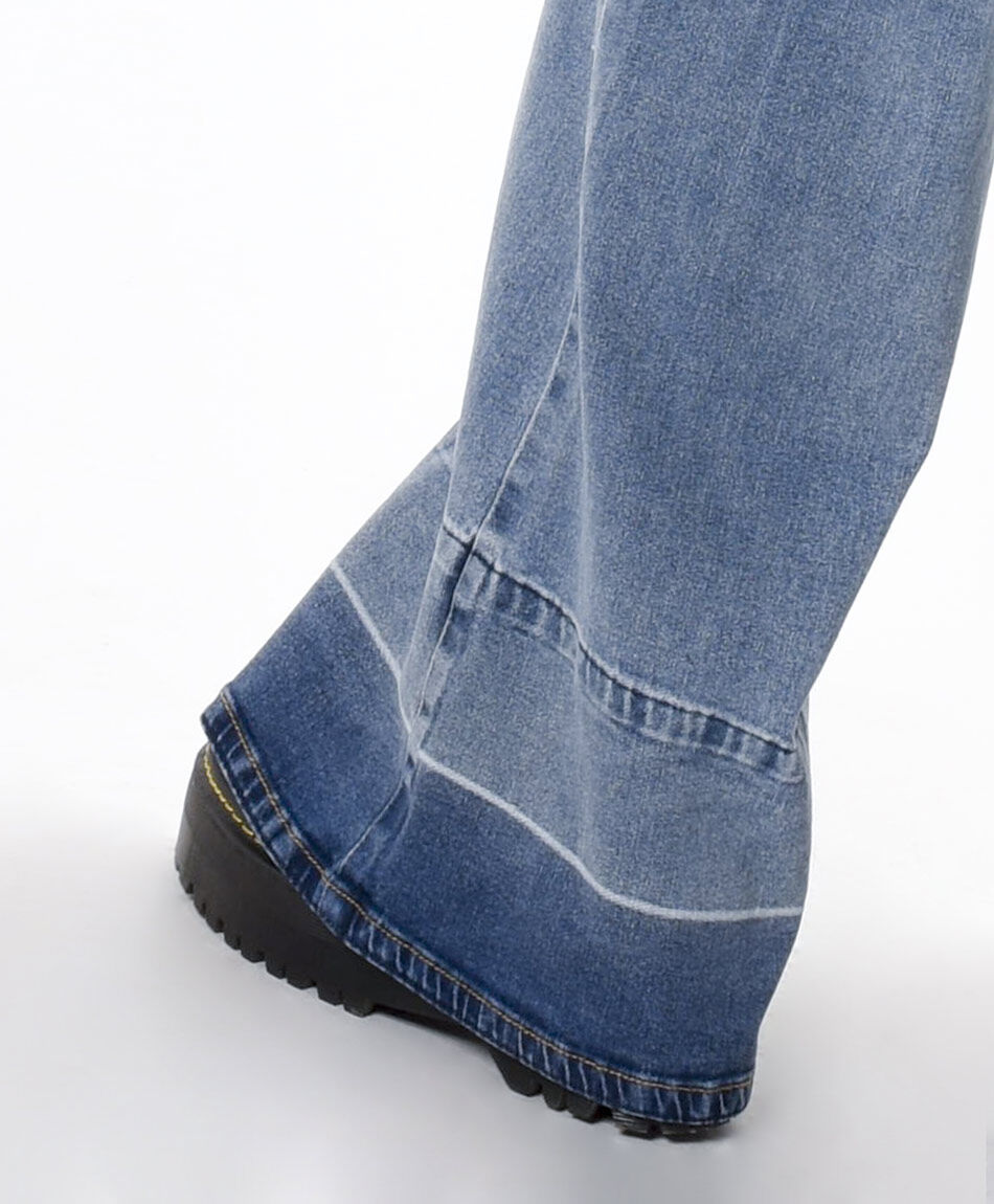 Jeans mujer doble basta wide