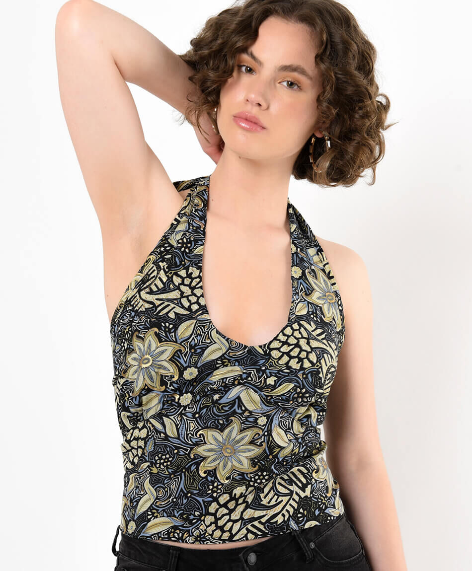 Blusa mujer estilo top estampado