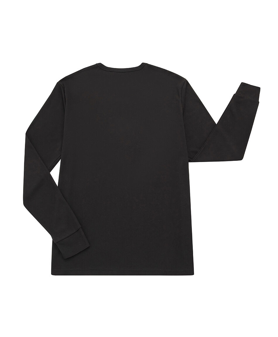 Camiseta hombre negra cuello v